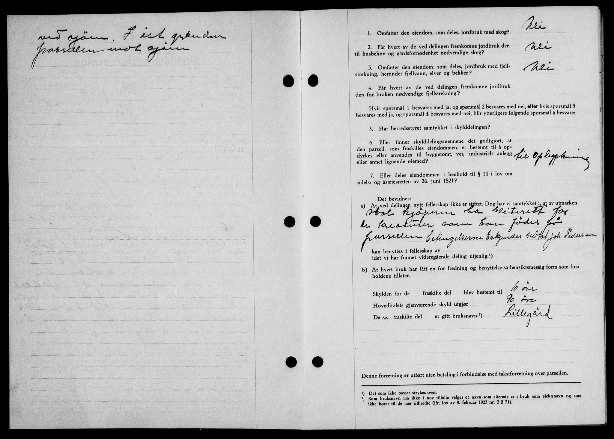 Lofoten sorenskriveri, SAT/A-0017/1/2/2C/L0002a: Mortgage book no. 2a, 1937-1937, Diary no: : 695/1937