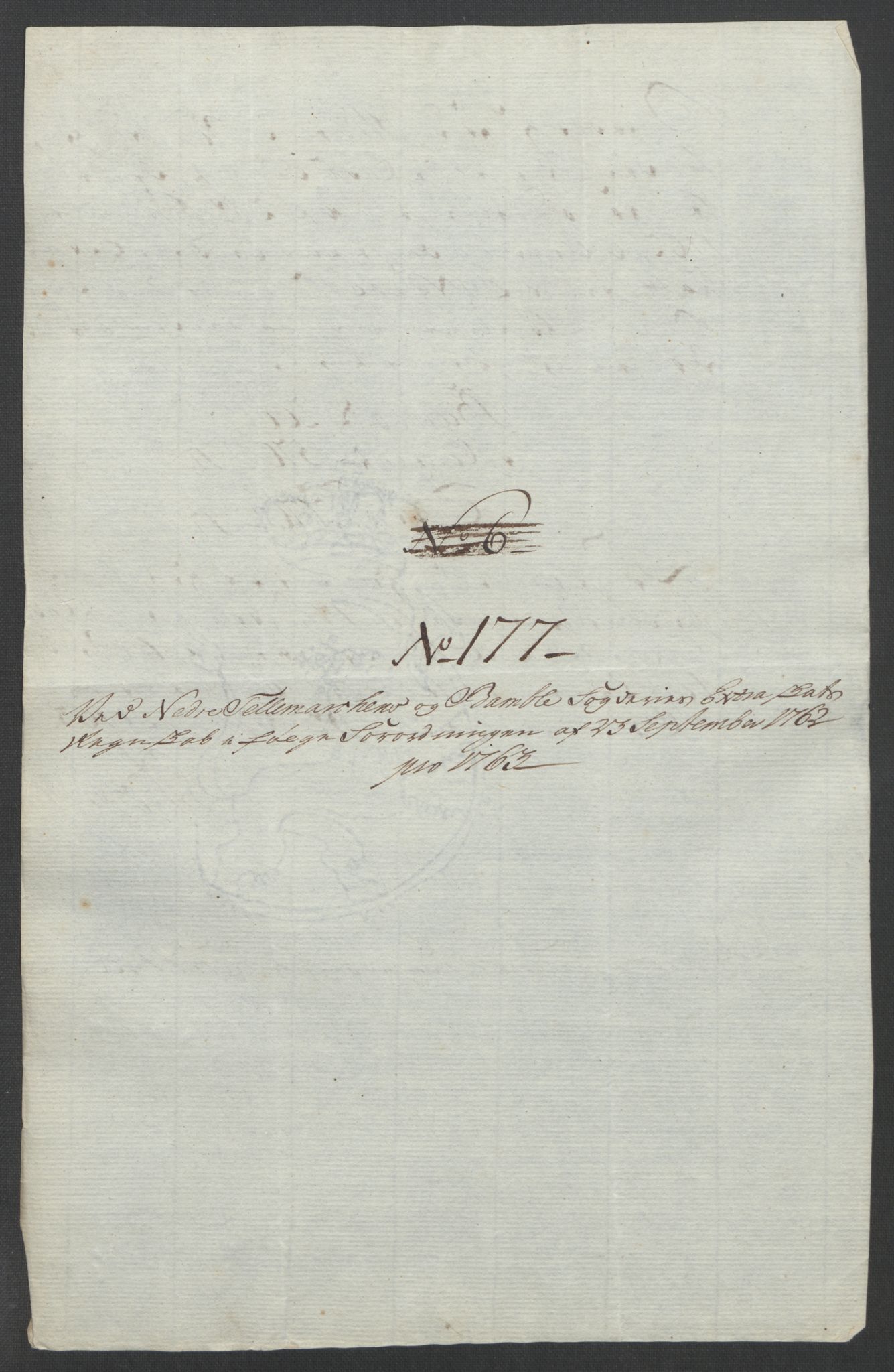 Rentekammeret inntil 1814, Reviderte regnskaper, Fogderegnskap, AV/RA-EA-4092/R37/L2239: Ekstraskatten Nedre Telemark og Bamble, 1762-1763, p. 780