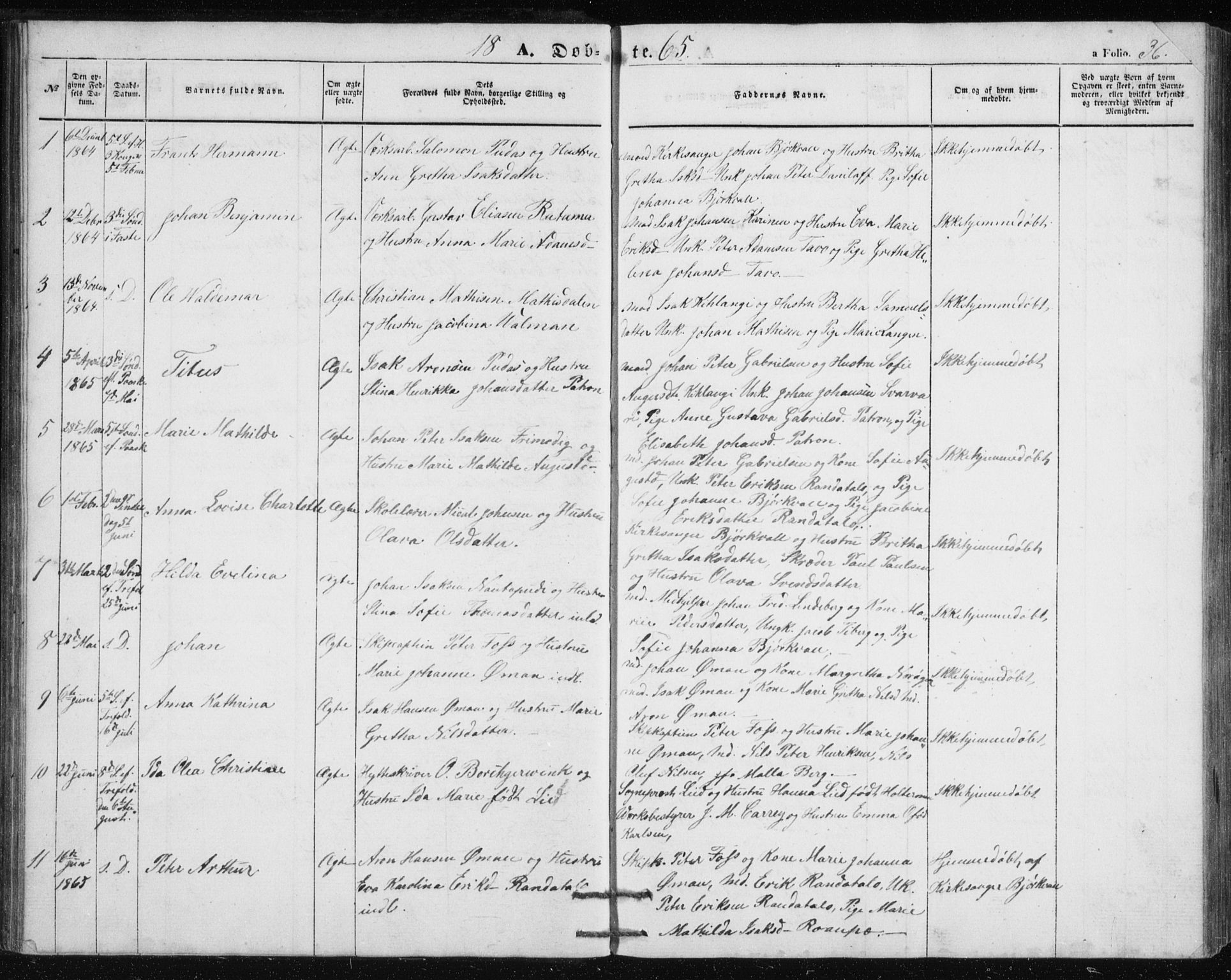 Alta sokneprestkontor, SATØ/S-1338/H/Hb/L0002.klokk: Parish register (copy) no. 2, 1856-1880, p. 36
