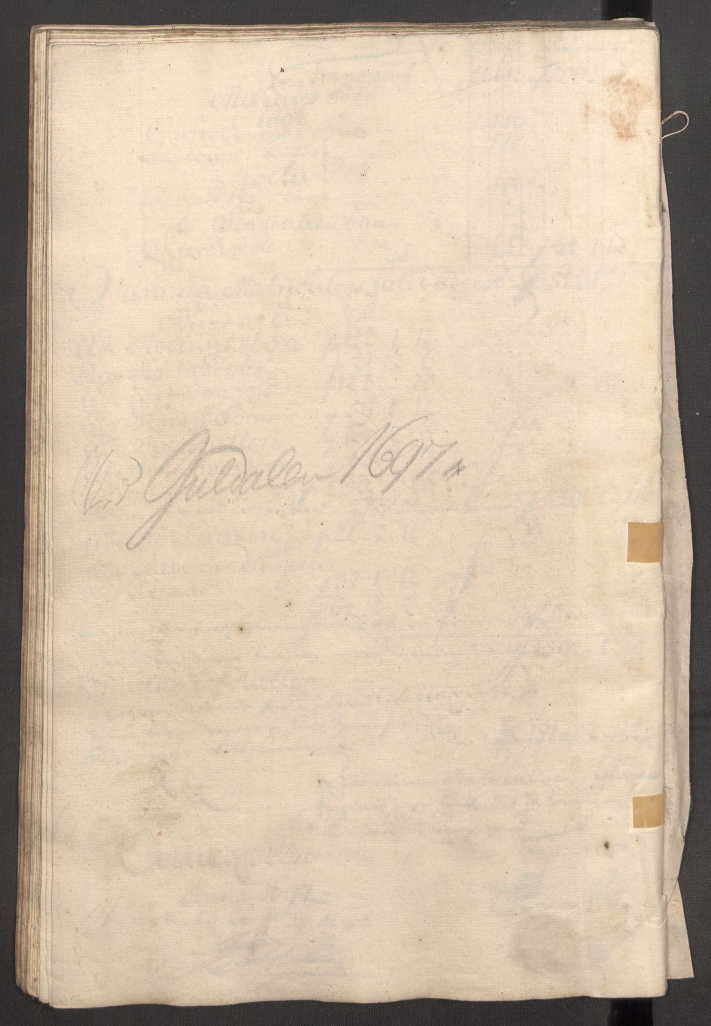 Rentekammeret inntil 1814, Reviderte regnskaper, Fogderegnskap, AV/RA-EA-4092/R60/L3947: Fogderegnskap Orkdal og Gauldal, 1697, p. 321