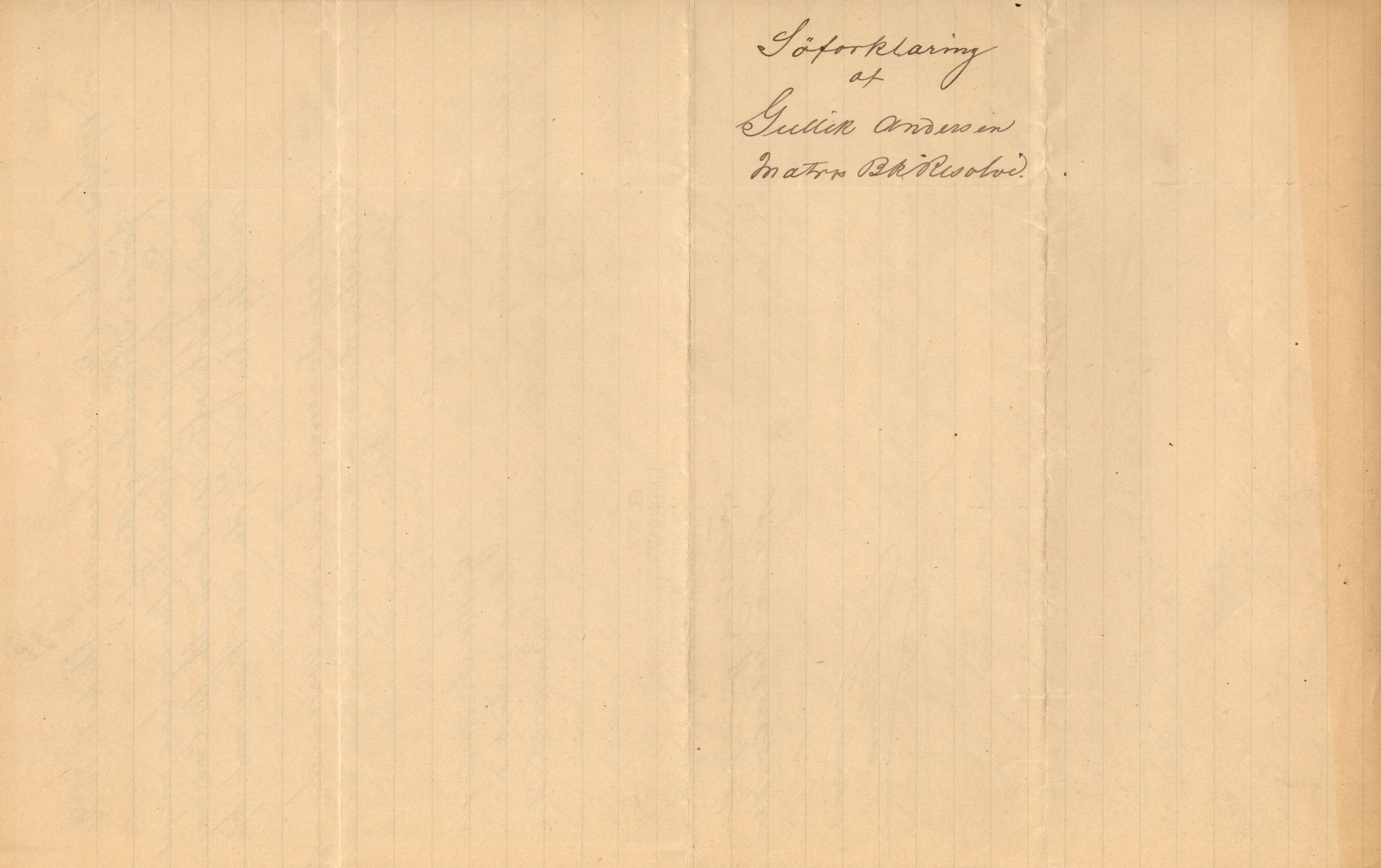 Pa 63 - Østlandske skibsassuranceforening, VEMU/A-1079/G/Ga/L0026/0009: Havaridokumenter / Rex, Resolve, Regulator, Familien, Falcon, Johanne, 1890, p. 17