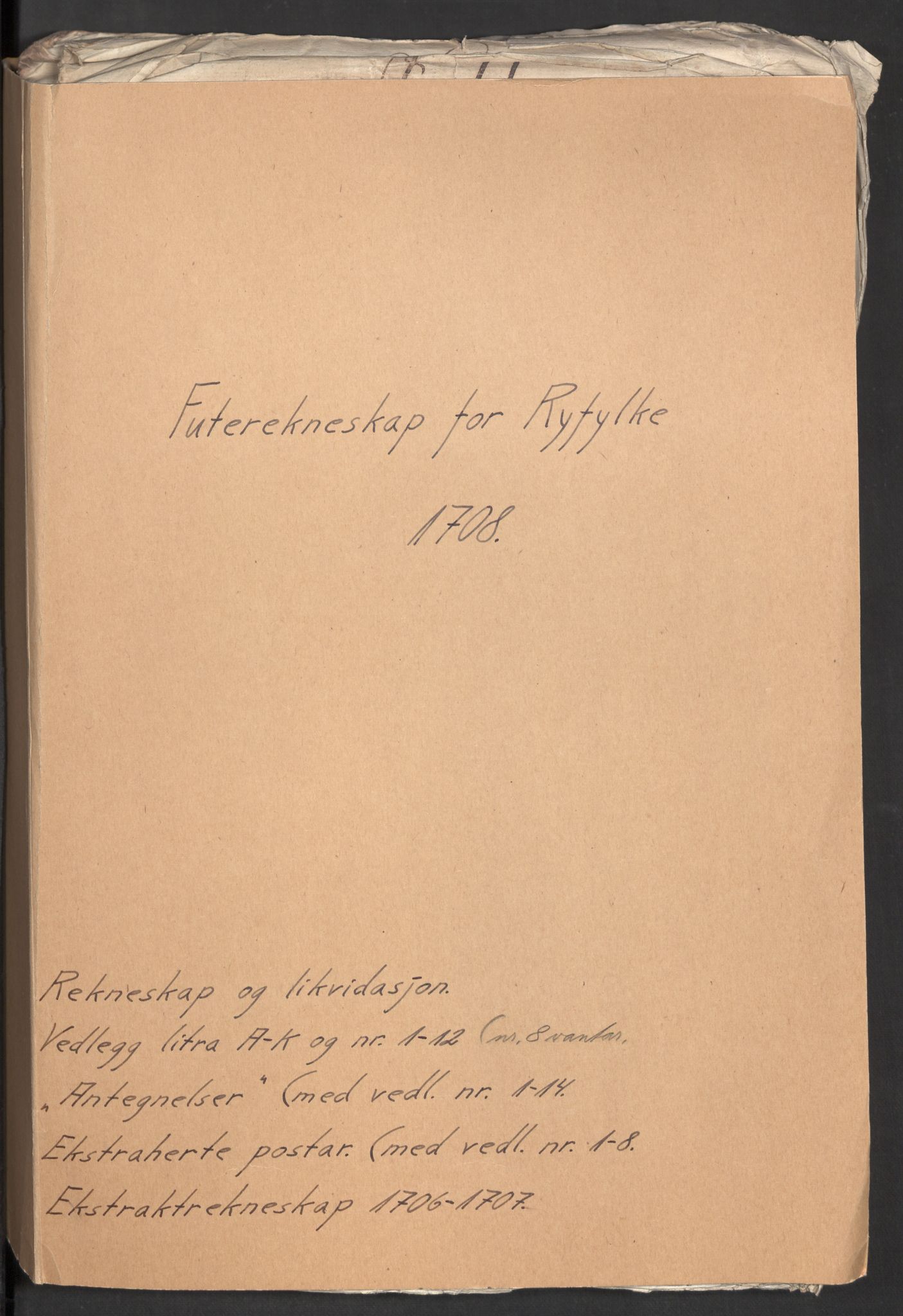 Rentekammeret inntil 1814, Reviderte regnskaper, Fogderegnskap, RA/EA-4092/R47/L2861: Fogderegnskap Ryfylke, 1706-1709, p. 160