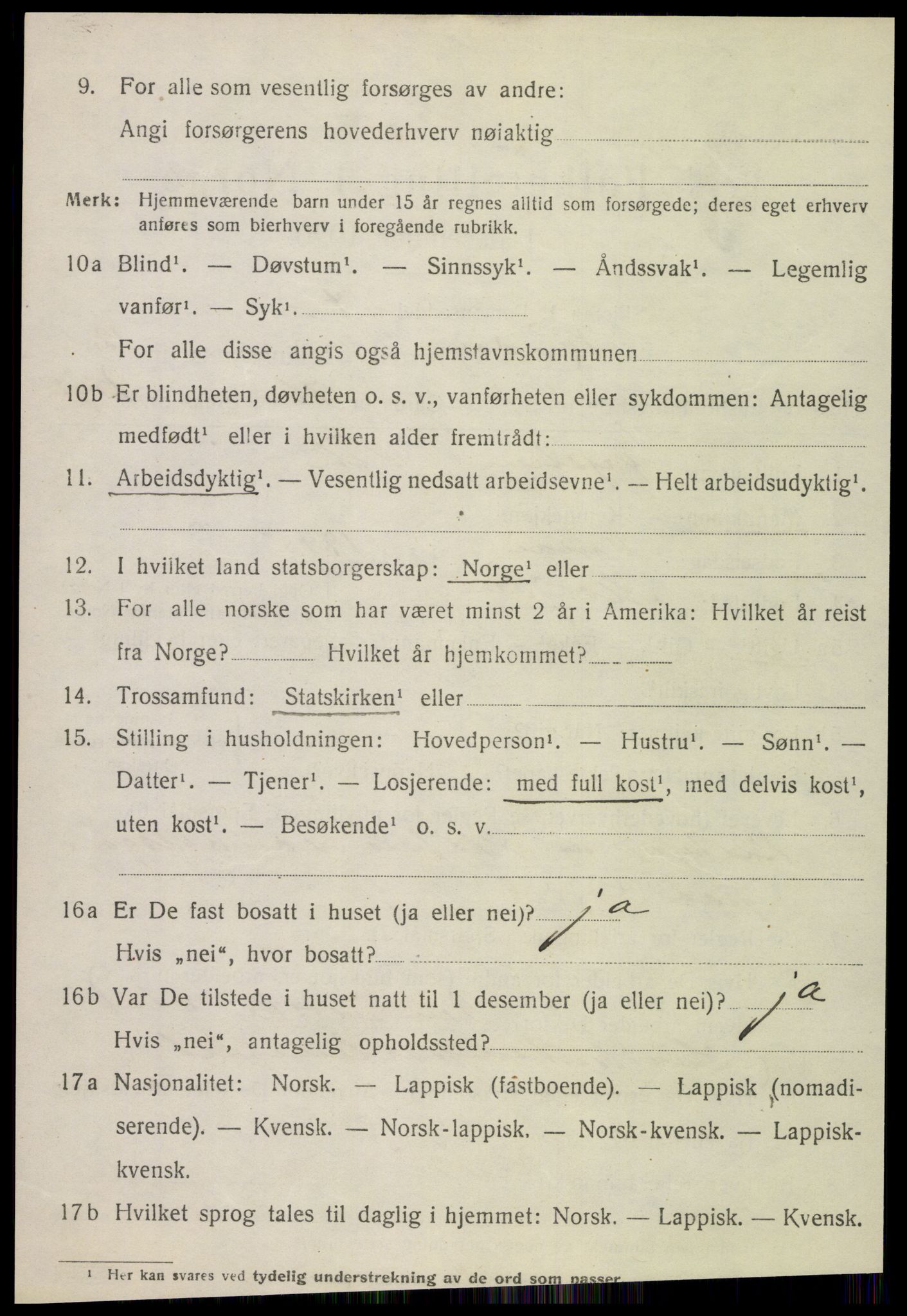 SAT, 1920 census for Rødøy, 1920, p. 6503