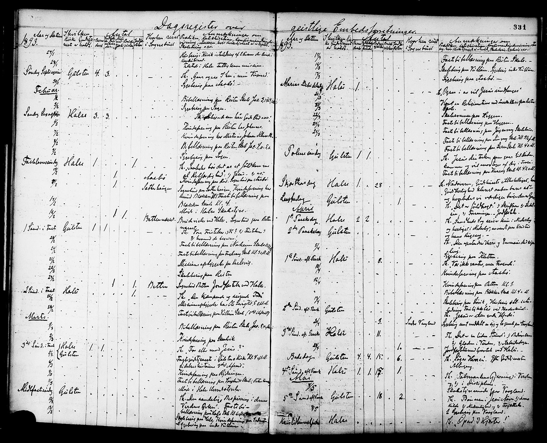 Ministerialprotokoller, klokkerbøker og fødselsregistre - Møre og Romsdal, AV/SAT-A-1454/576/L0885: Parish register (official) no. 576A03, 1880-1898, p. 331