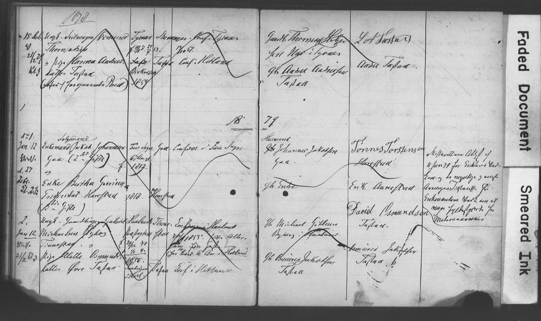 Hetland sokneprestkontor, SAST/A-101826/70/705BA/L0001: Banns register no. 1, 1877-1881