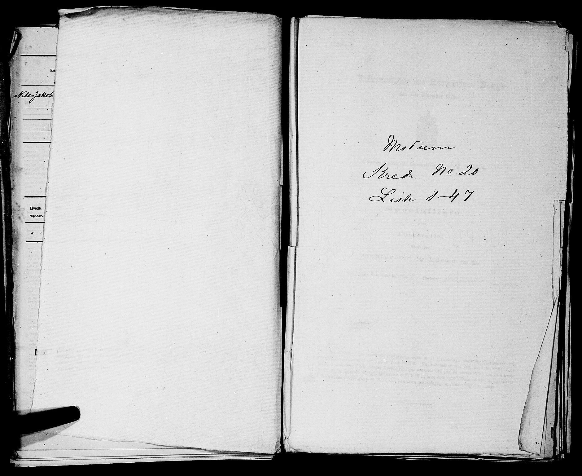 SAKO, 1875 census for 0623P Modum, 1875, p. 2454