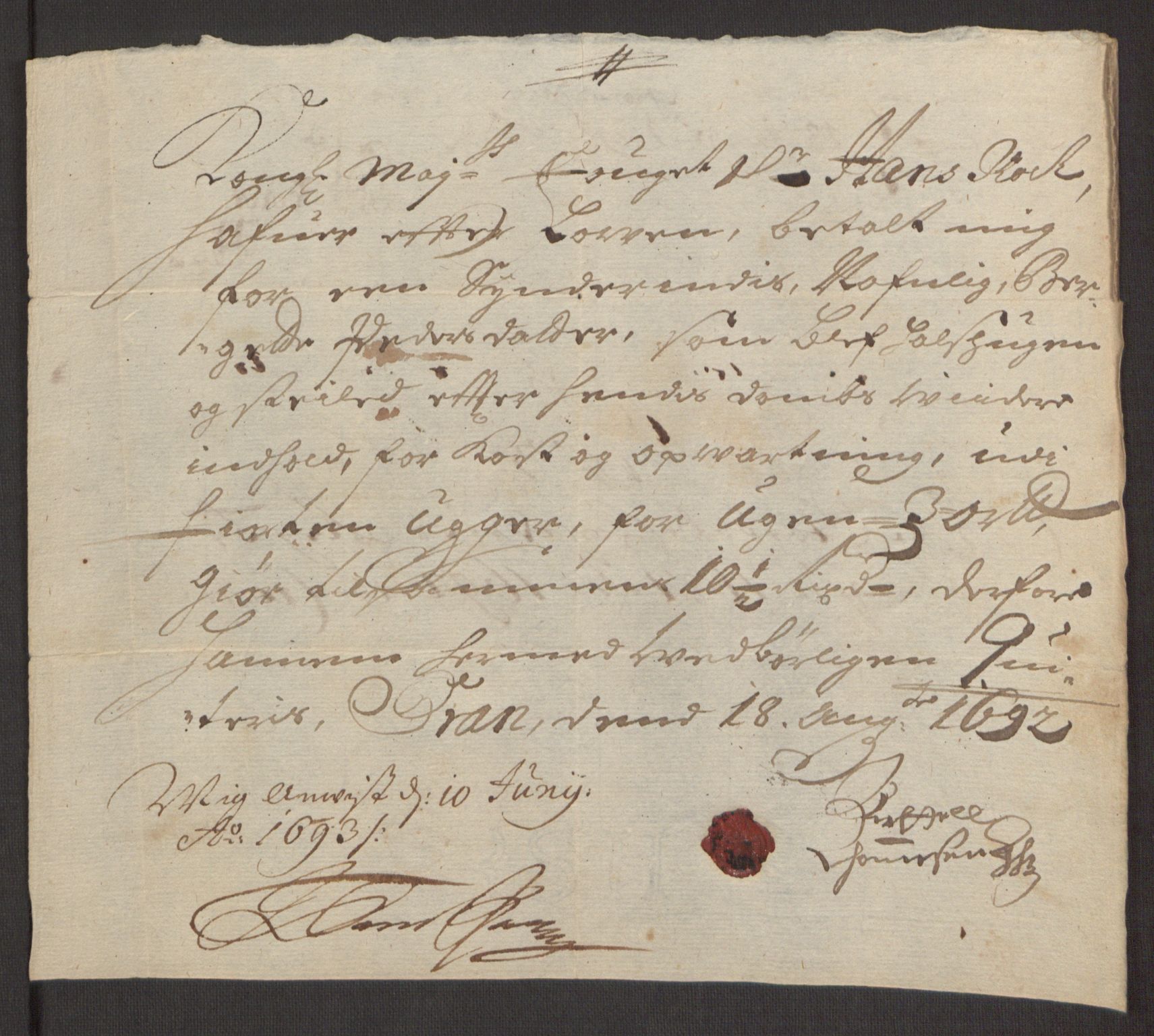 Rentekammeret inntil 1814, Reviderte regnskaper, Fogderegnskap, AV/RA-EA-4092/R62/L4185: Fogderegnskap Stjørdal og Verdal, 1692, p. 416