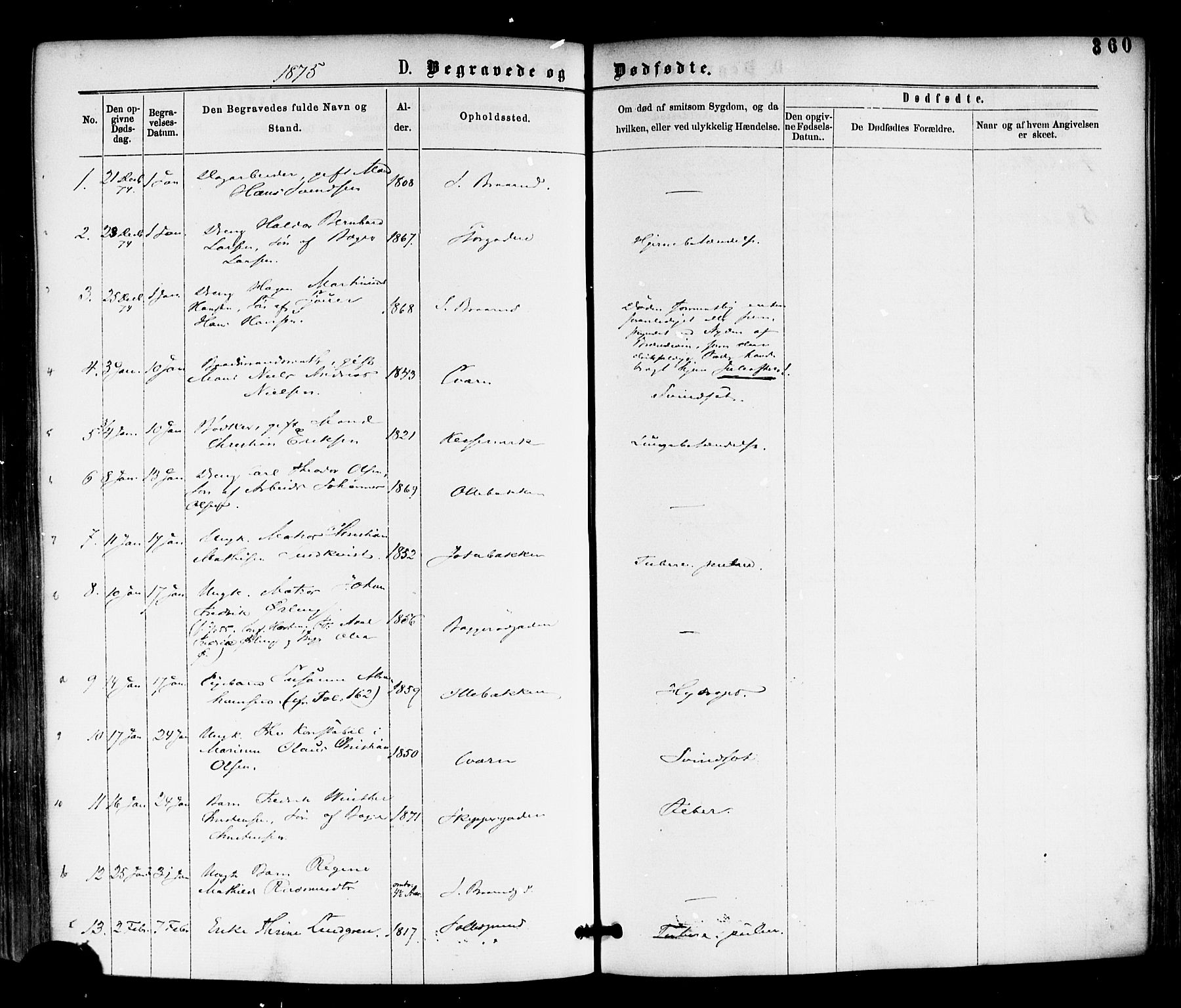 Horten kirkebøker, SAKO/A-348/F/Fa/L0002: Parish register (official) no. 2, 1872-1877, p. 360