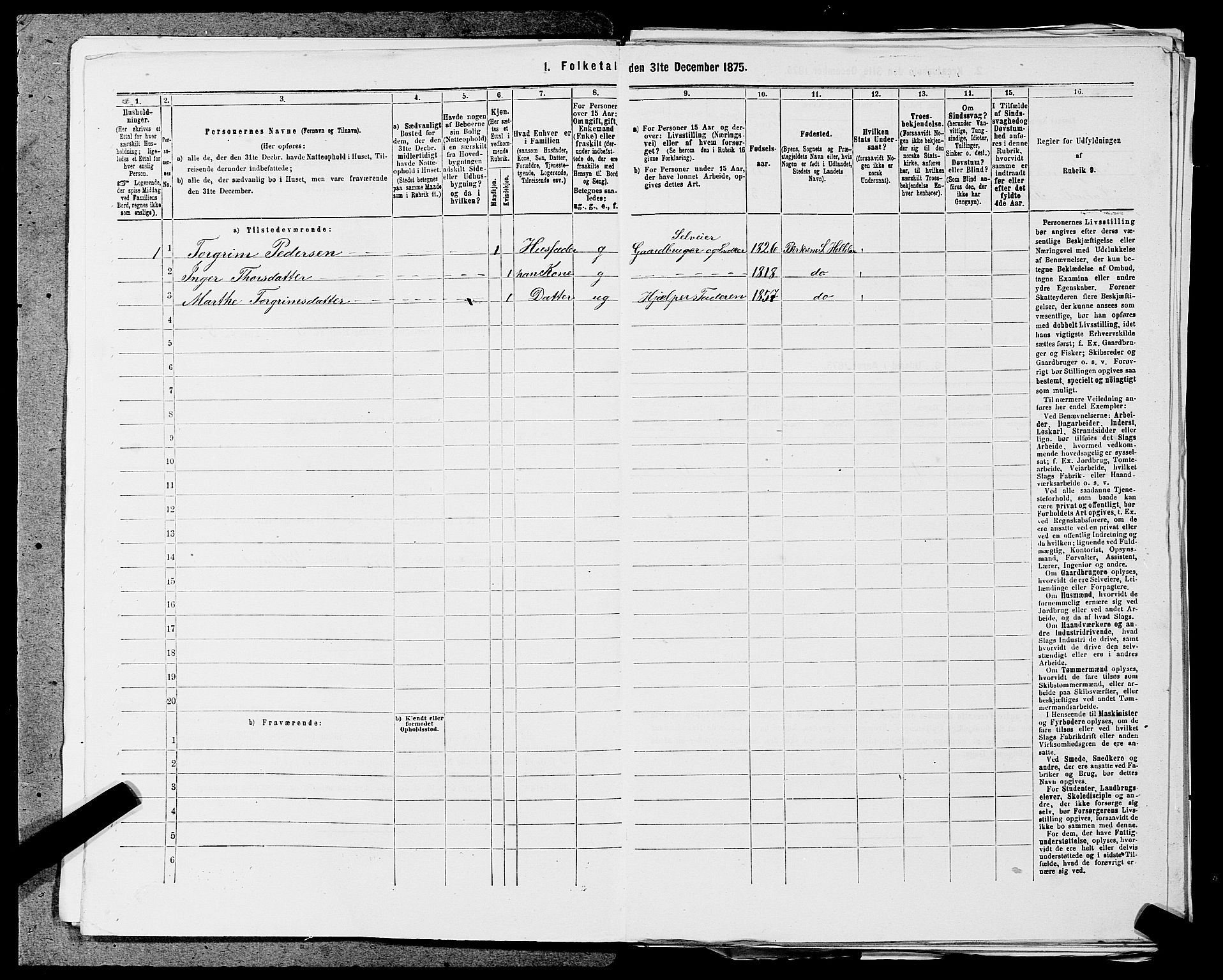 SAST, 1875 census for 1115P Helleland, 1875, p. 782