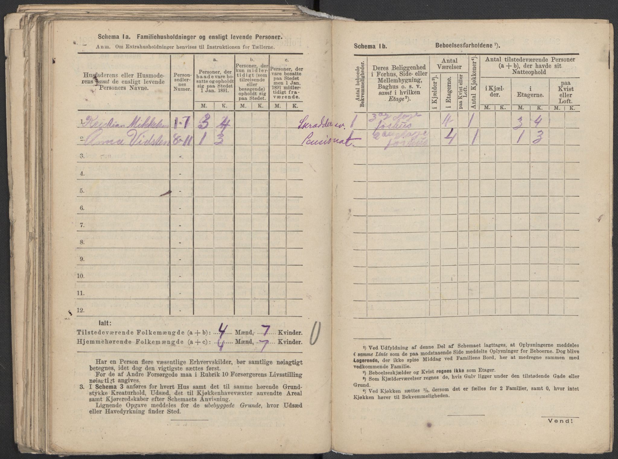 RA, 1891 Census for 1301 Bergen, 1891, p. 1199