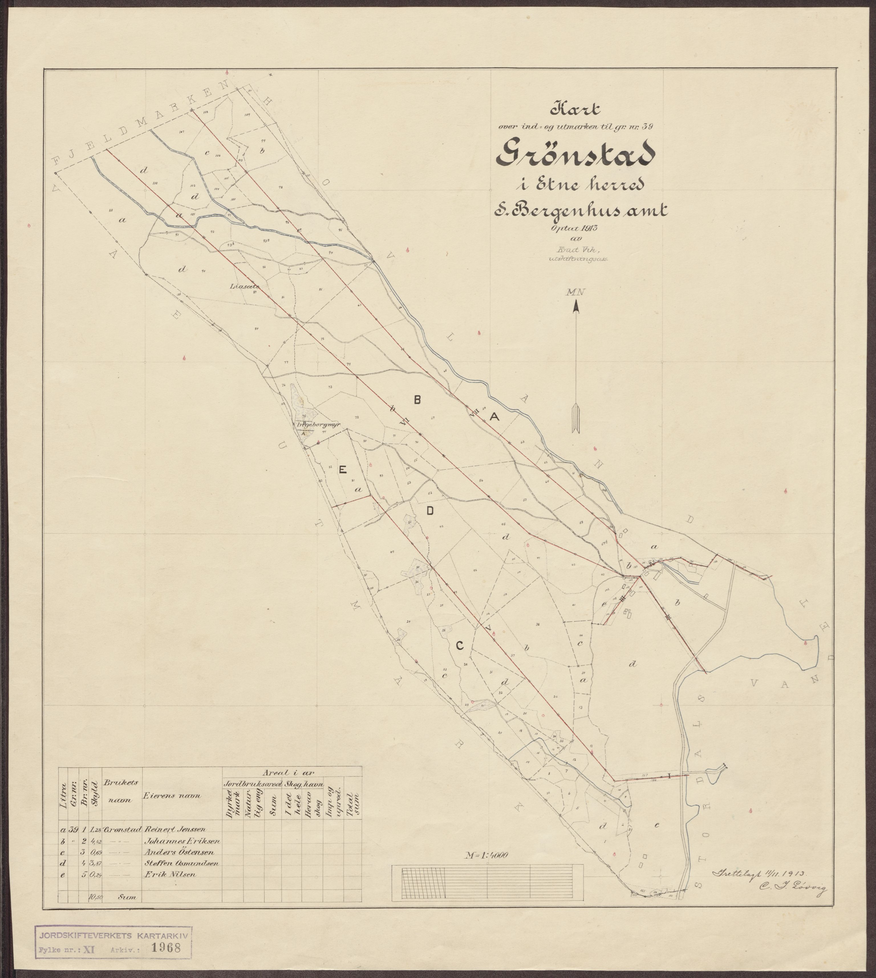 Jordskifteverkets kartarkiv, AV/RA-S-3929/T, 1859-1988, p. 2152