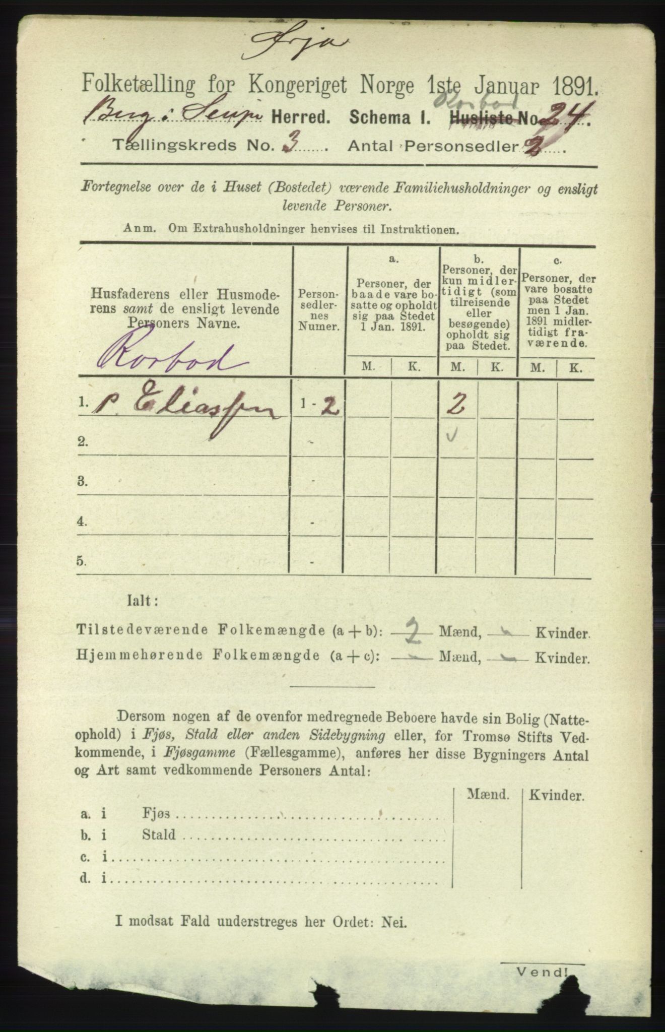 RA, 1891 census for 1929 Berg, 1891, p. 1346