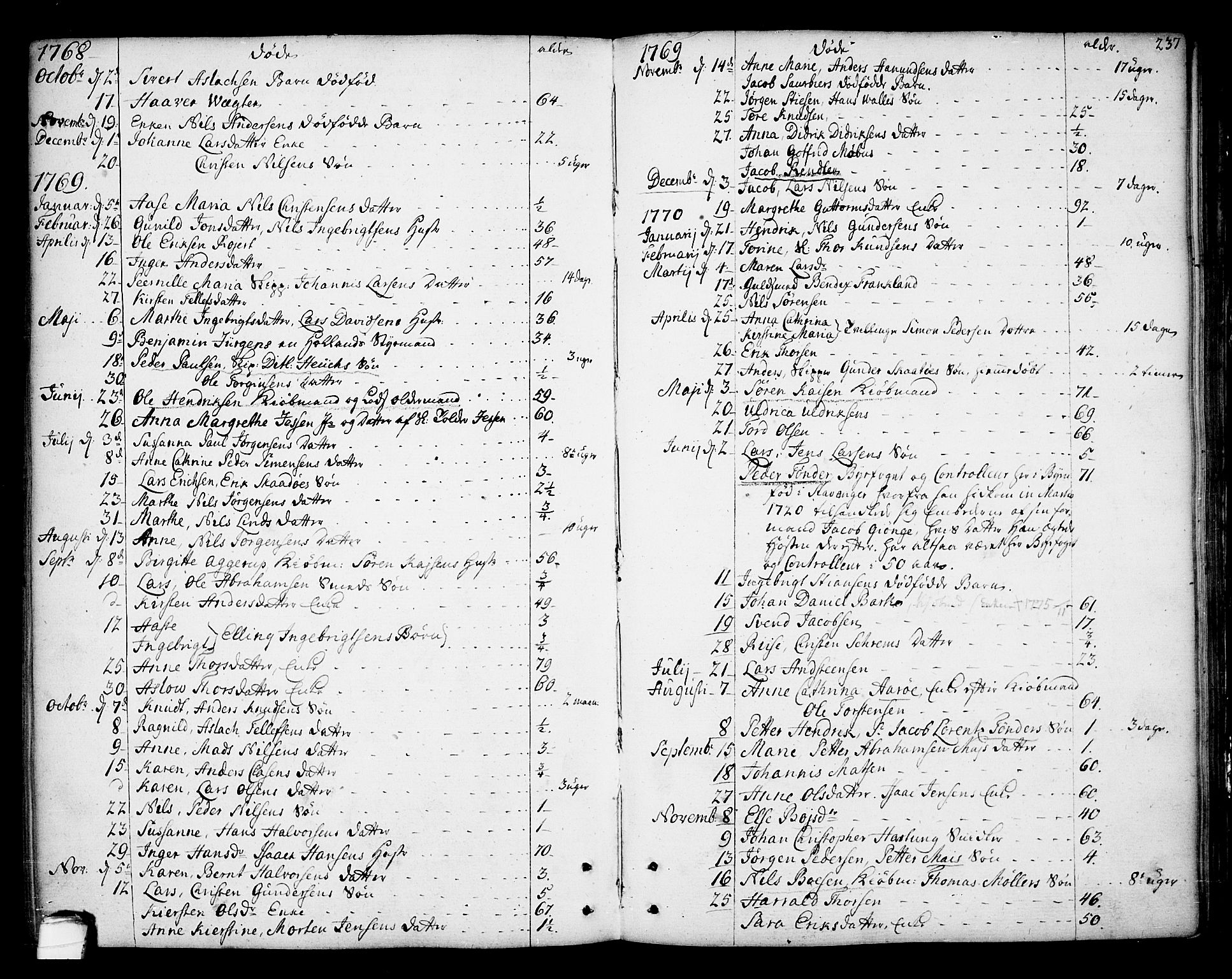 Kragerø kirkebøker, SAKO/A-278/F/Fa/L0002: Parish register (official) no. 2, 1767-1802, p. 237
