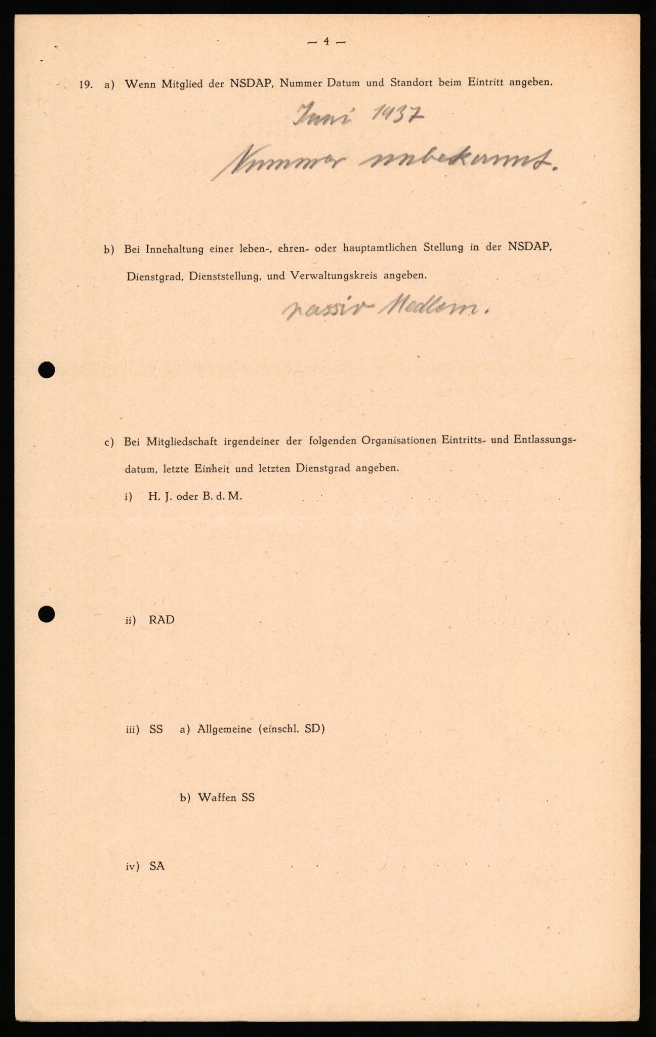 Forsvaret, Forsvarets overkommando II, AV/RA-RAFA-3915/D/Db/L0030: CI Questionaires. Tyske okkupasjonsstyrker i Norge. Tyskere., 1945-1946, p. 283