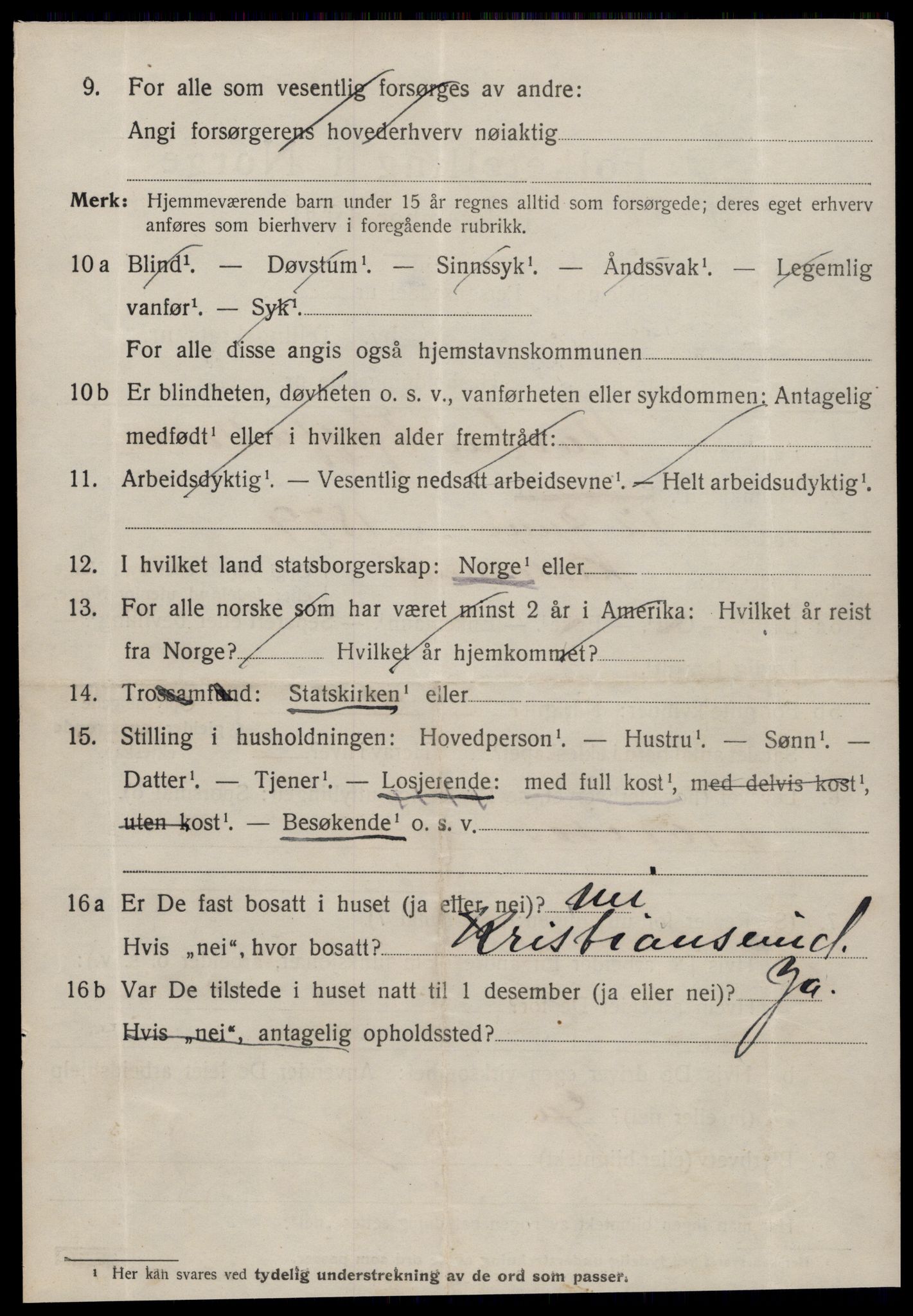 SAT, 1920 census for Sunndal, 1920, p. 2911