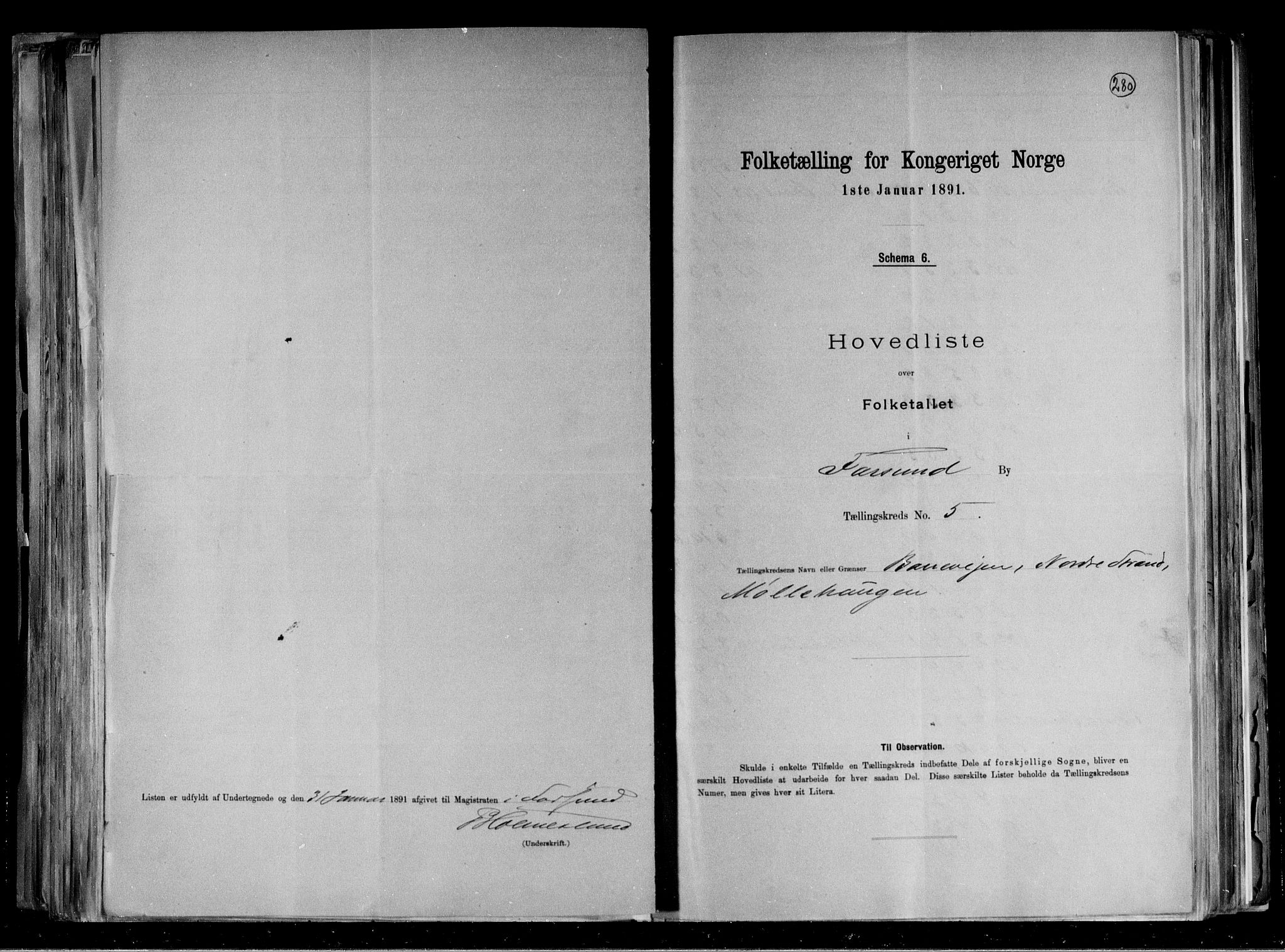 RA, 1891 census for 1003 Farsund, 1891, p. 13