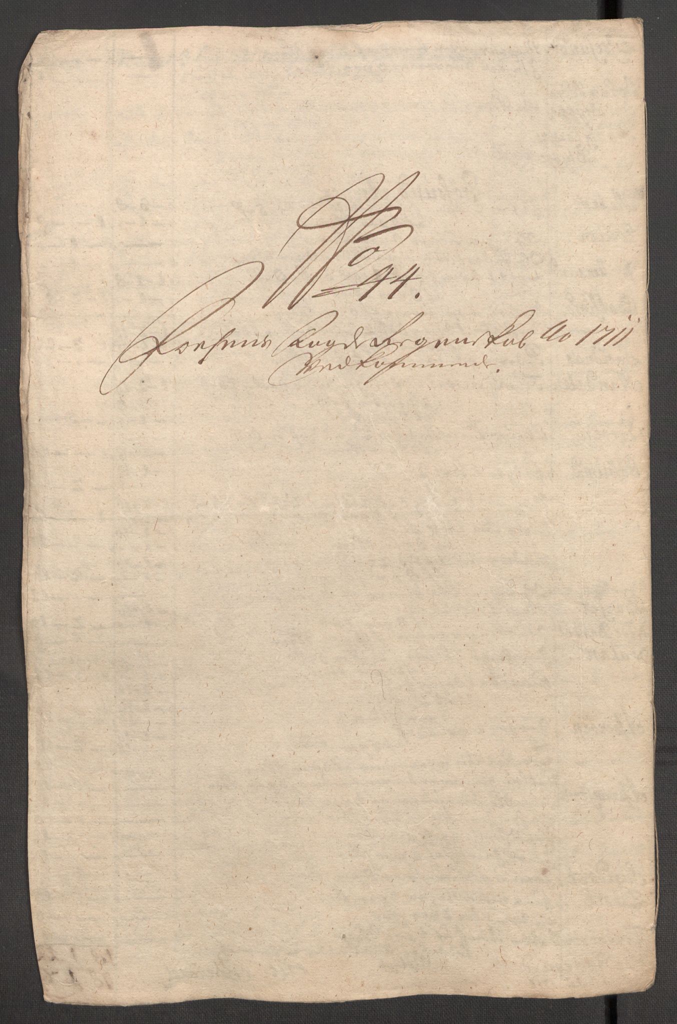 Rentekammeret inntil 1814, Reviderte regnskaper, Fogderegnskap, AV/RA-EA-4092/R57/L3860: Fogderegnskap Fosen, 1711, p. 409