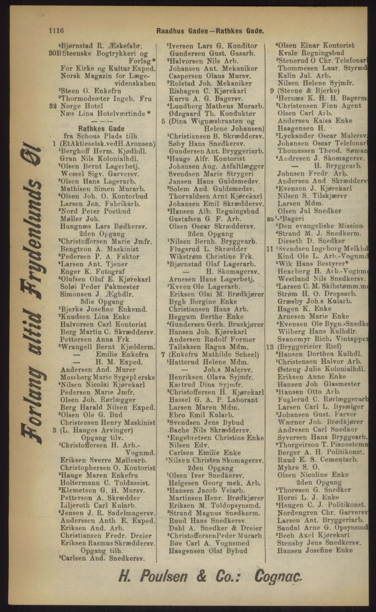 Kristiania/Oslo adressebok, PUBL/-, 1903, p. 1116