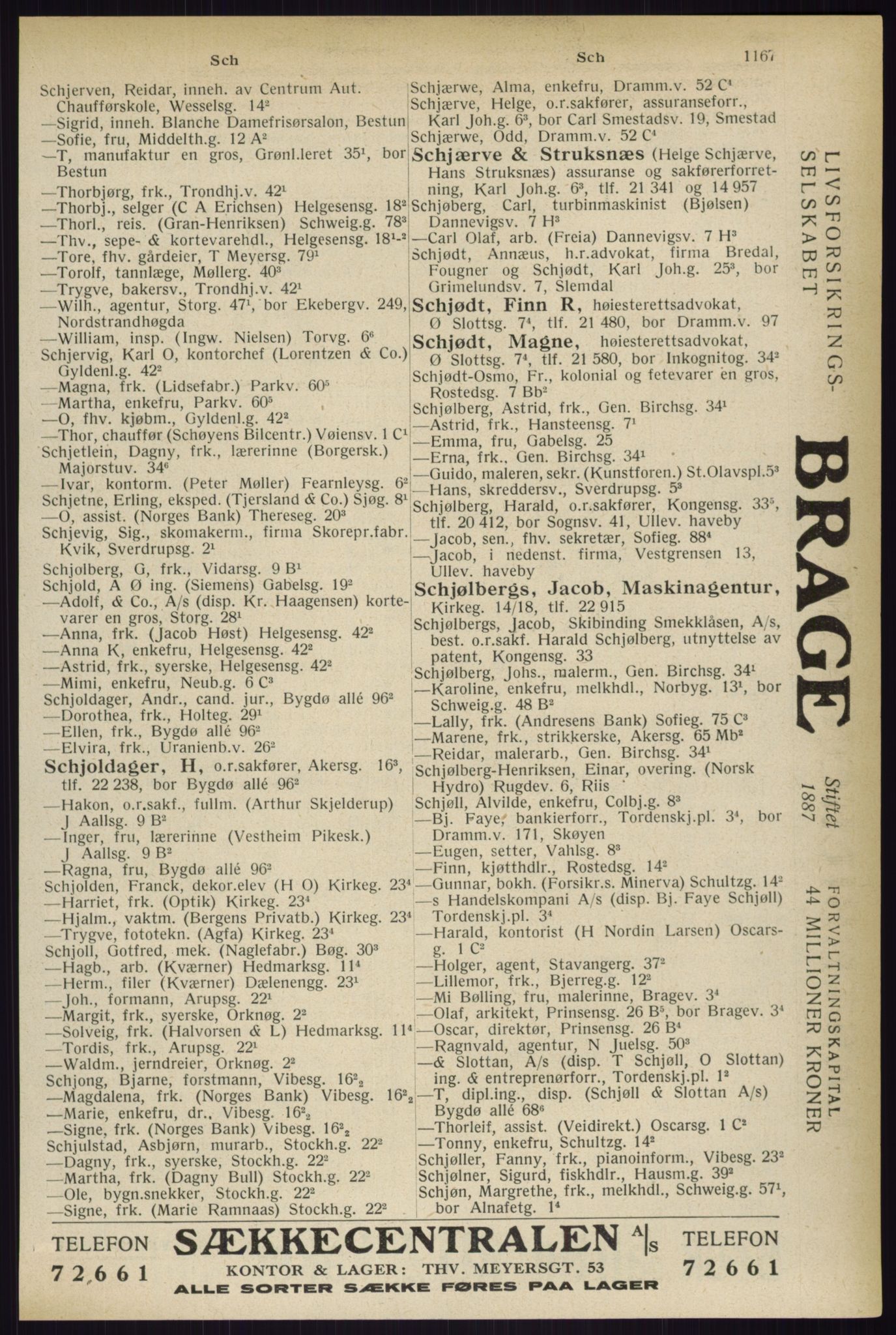 Kristiania/Oslo adressebok, PUBL/-, 1933, p. 1167