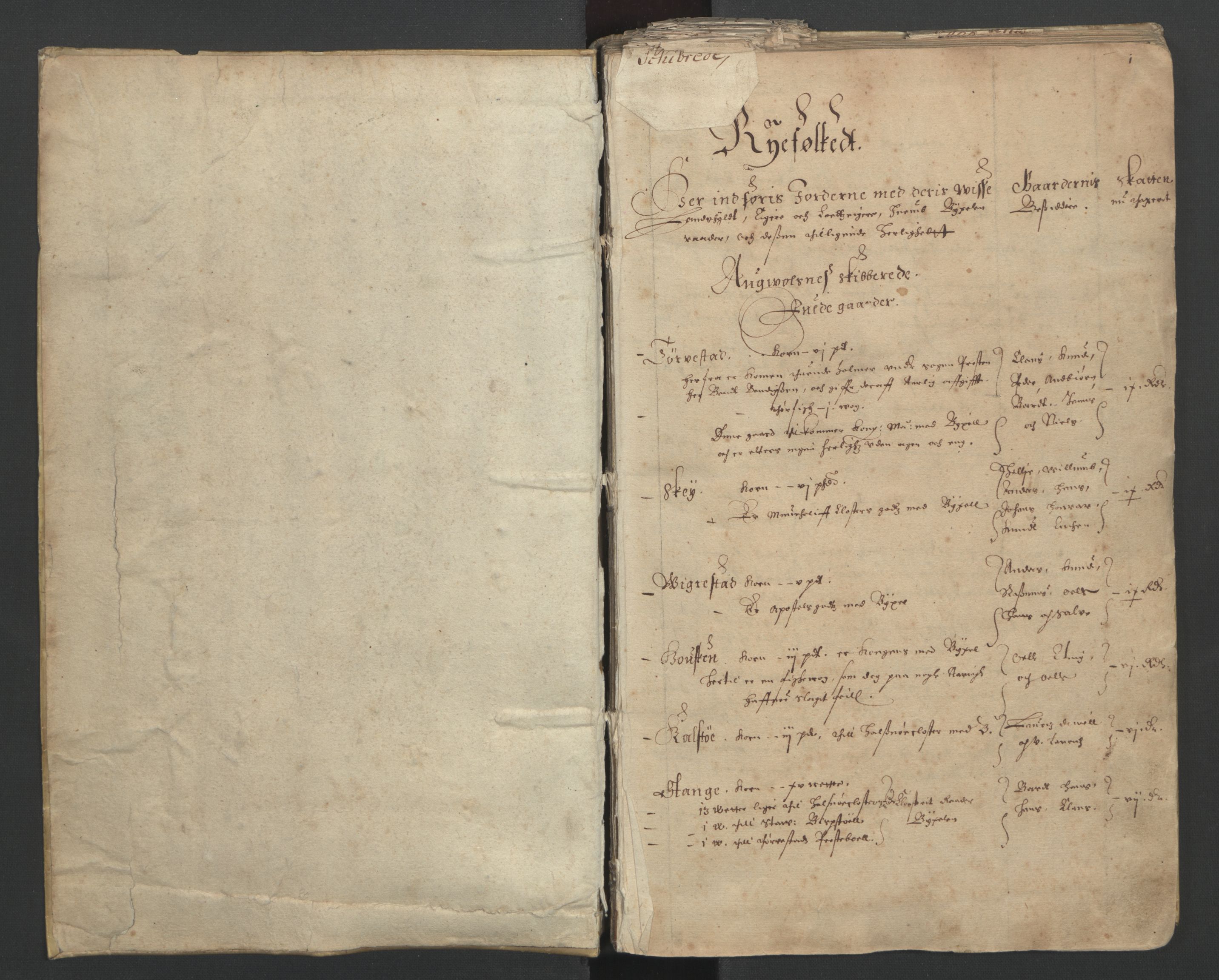Rentekammeret inntil 1814, Realistisk ordnet avdeling, AV/RA-EA-4070/L/L0023/0001: Stavanger lagdømme: / [A]: Alminnelig jordebok og skattemanntall (6 dalers kontribusjonsskatt), 1661, p. 1a