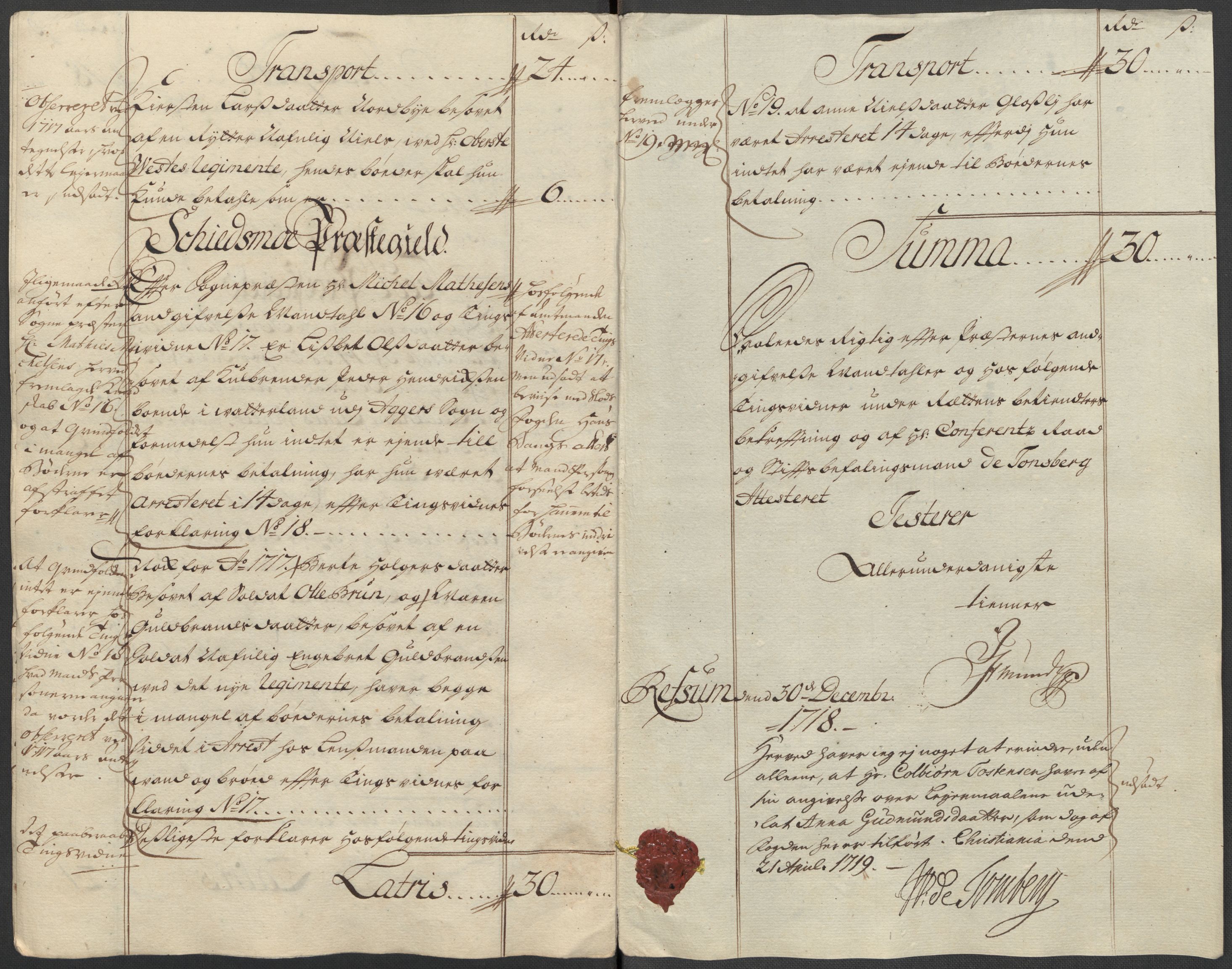 Rentekammeret inntil 1814, Reviderte regnskaper, Fogderegnskap, AV/RA-EA-4092/R11/L0600: Fogderegnskap Nedre Romerike, 1718, p. 237