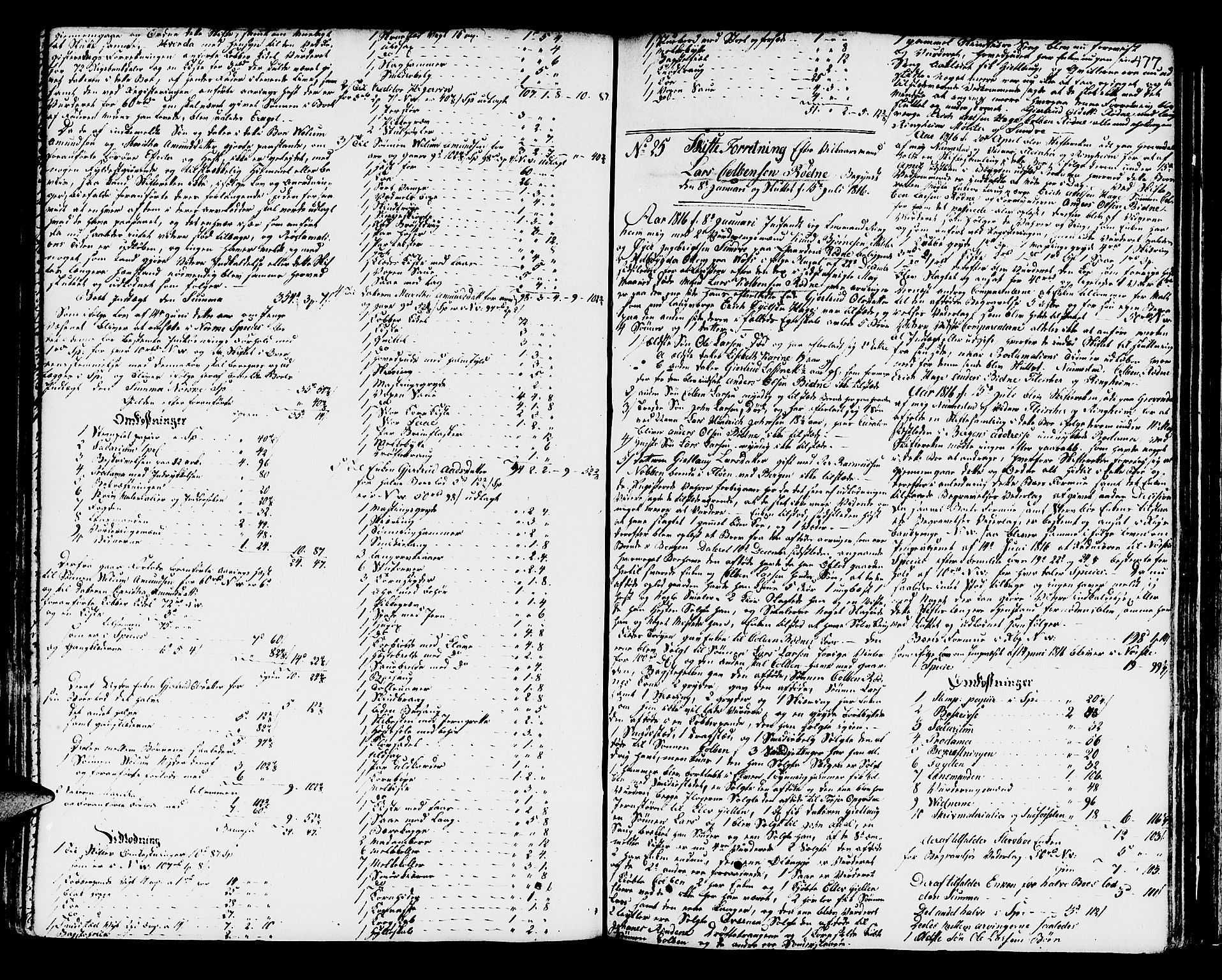 Hardanger og Voss sorenskriveri, SAB/A-2501/4/4A/4Ae/L0001: Skifterettsprotokoll for Voss, 1801-1819, p. 476b-477a