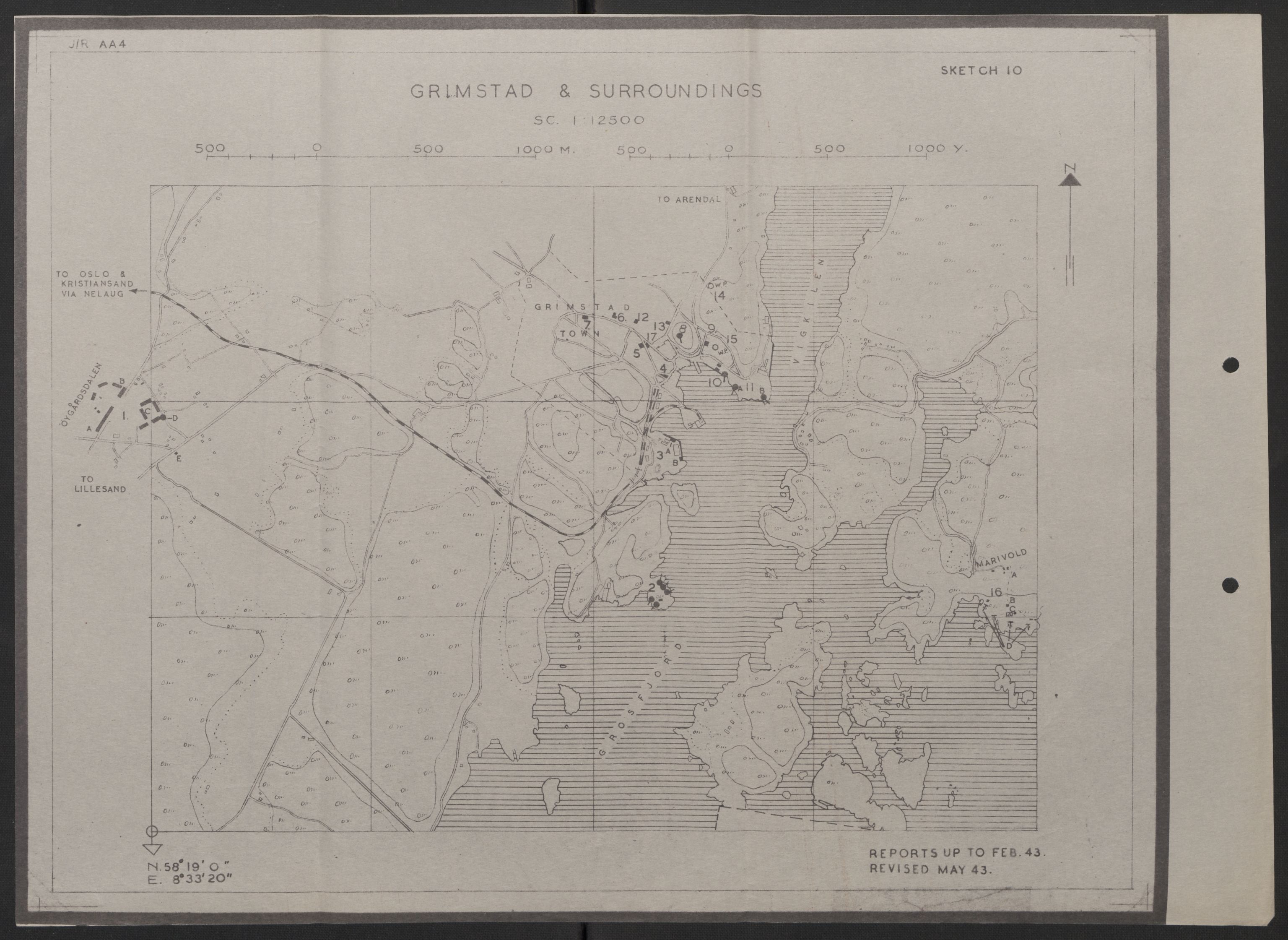 Forsvaret, Forsvarets overkommando II, AV/RA-RAFA-3915/D/Dd/L0002: Aust-Agder fylke, 1942-1944, p. 30