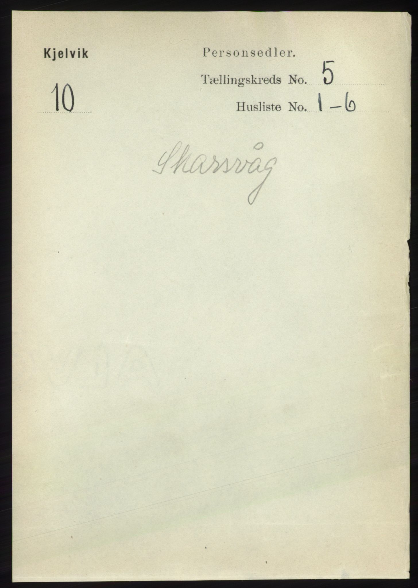 RA, 1891 census for 2019 Kjelvik, 1891, p. 545