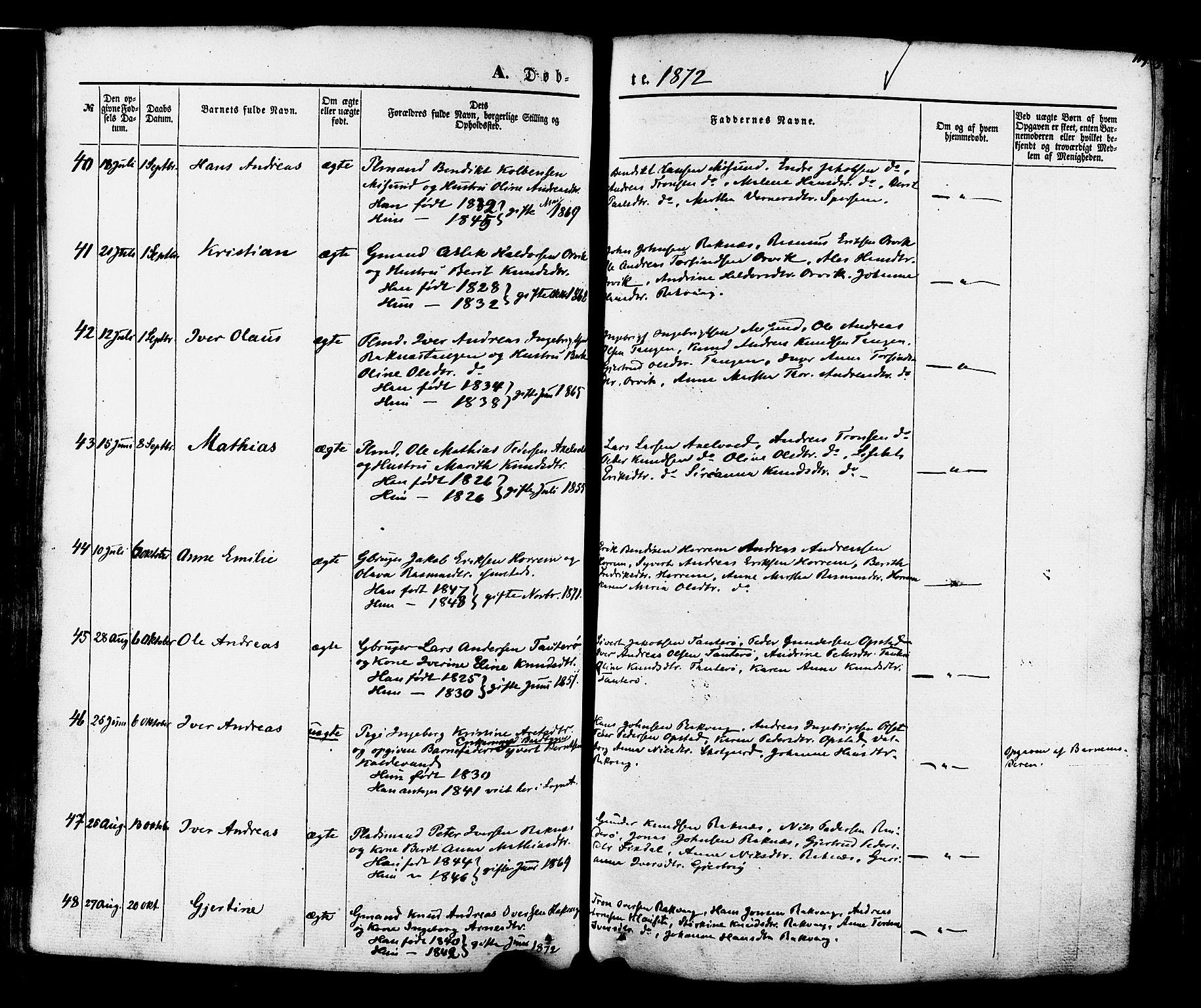 Ministerialprotokoller, klokkerbøker og fødselsregistre - Møre og Romsdal, AV/SAT-A-1454/560/L0719: Parish register (official) no. 560A03, 1845-1872, p. 119