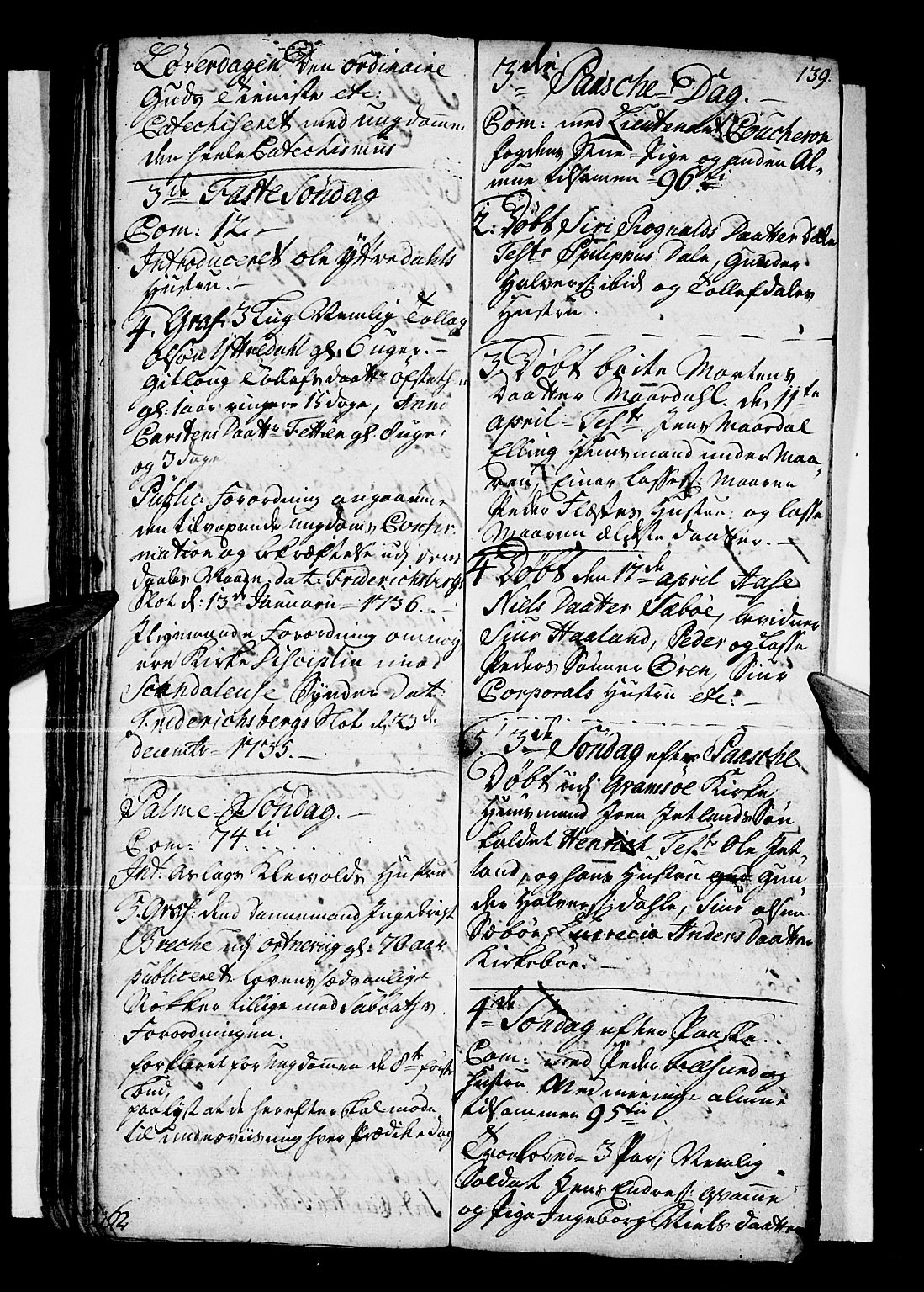 Vik sokneprestembete, SAB/A-81501: Parish register (official) no. A 1 /3, 1727-1740, p. 139