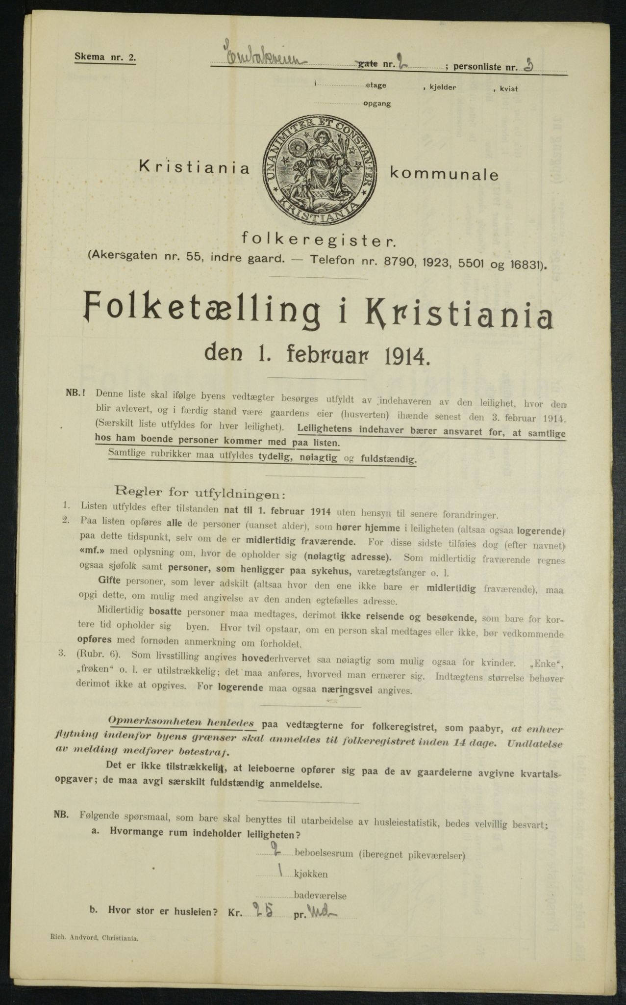 OBA, Municipal Census 1914 for Kristiania, 1914, p. 21189