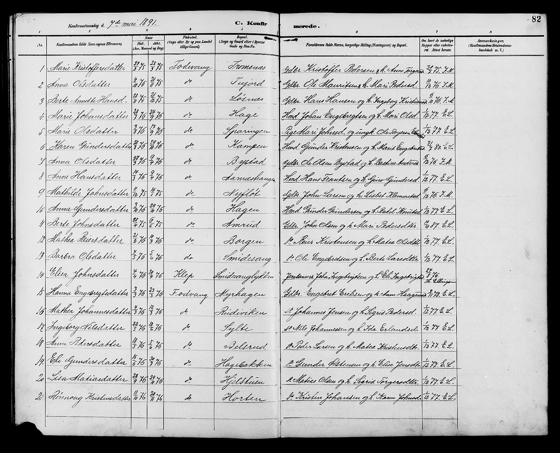 Ringebu prestekontor, AV/SAH-PREST-082/H/Ha/Hab/L0007: Parish register (copy) no. 7, 1890-1910, p. 82