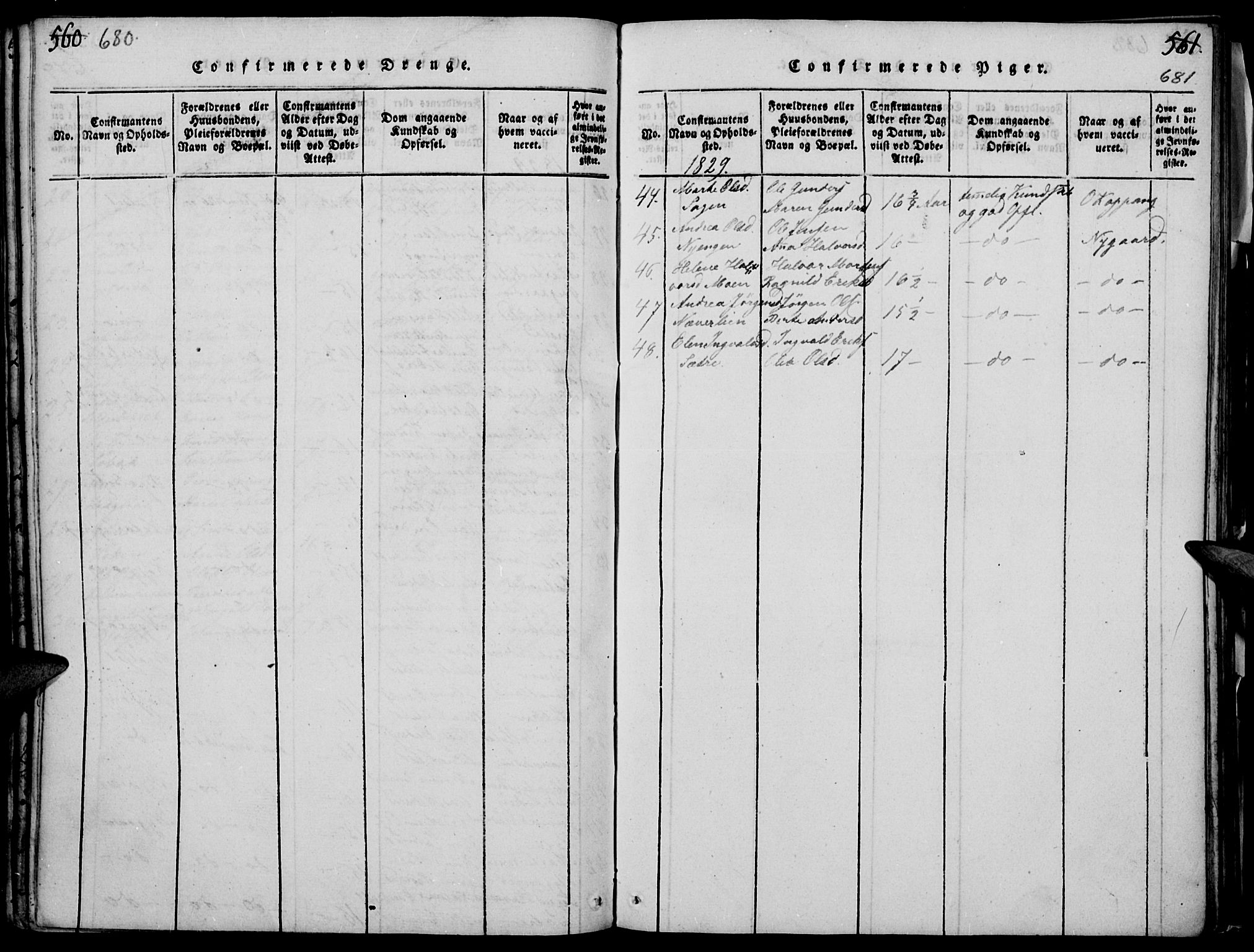 Elverum prestekontor, SAH/PREST-044/H/Ha/Haa/L0007: Parish register (official) no. 7, 1815-1830, p. 680-681