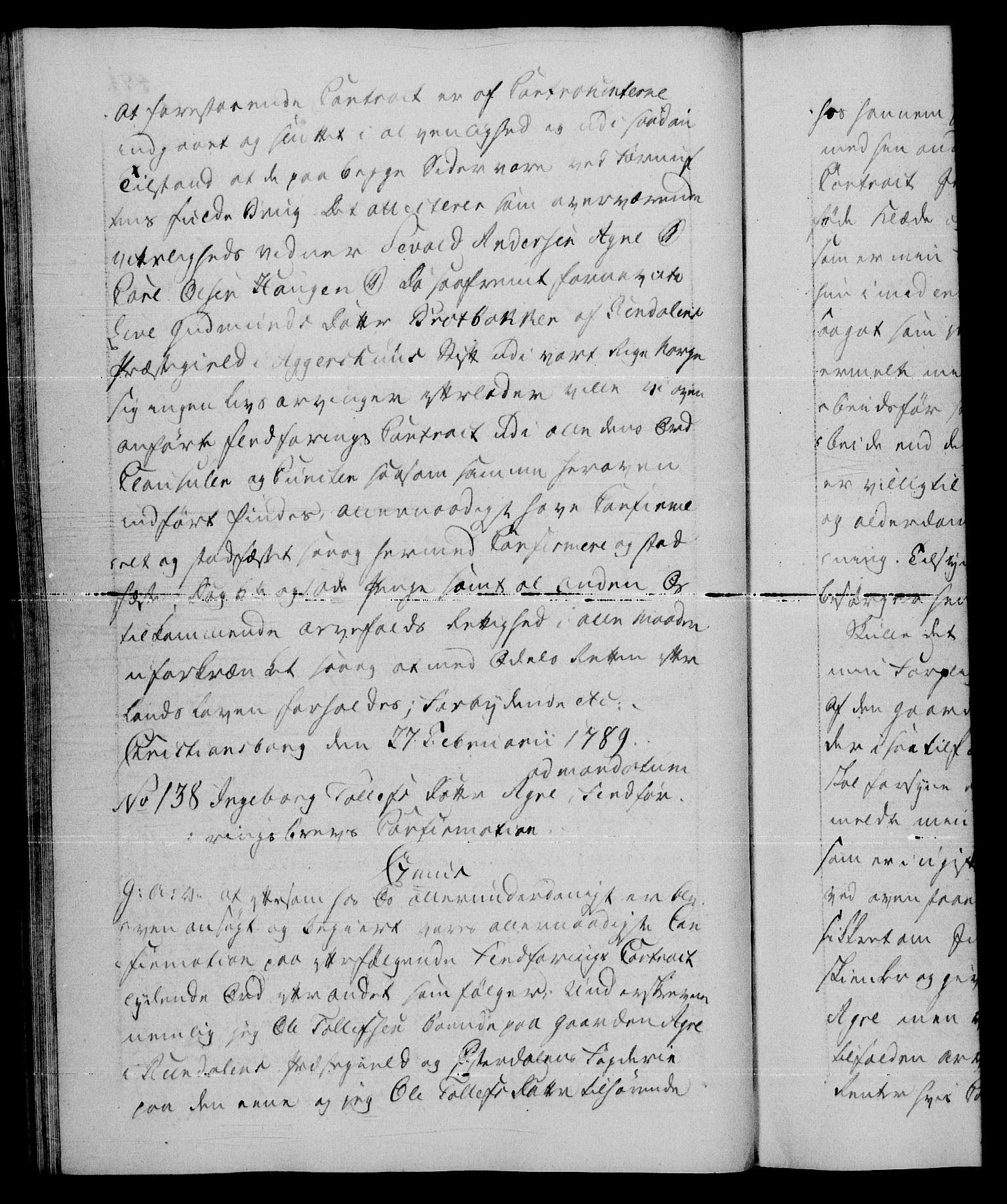 Danske Kanselli 1572-1799, AV/RA-EA-3023/F/Fc/Fca/Fcaa/L0052: Norske registre, 1788-1789, p. 491b