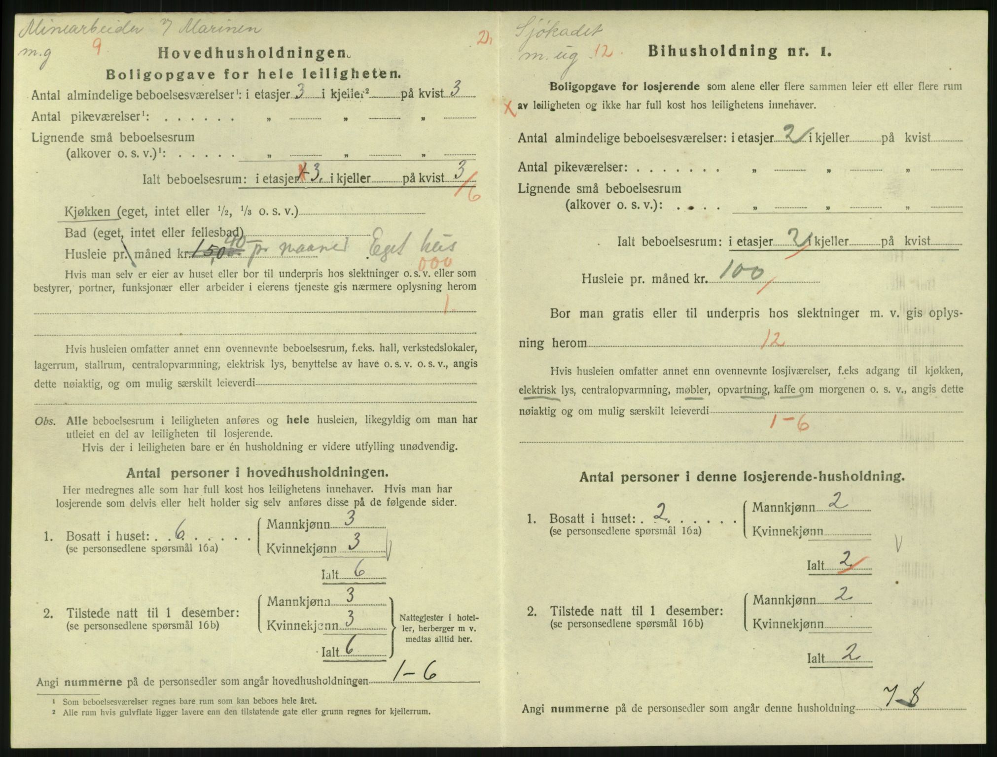 SAKO, 1920 census for Horten, 1920, p. 6124