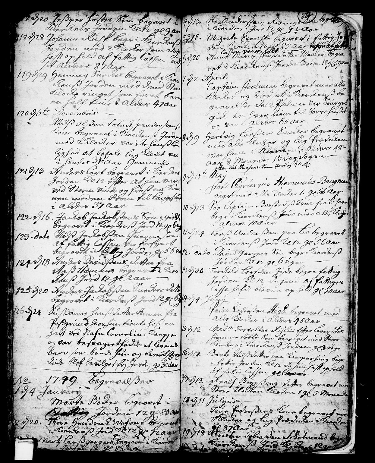 Skien kirkebøker, SAKO/A-302/F/Fa/L0002: Parish register (official) no. 2, 1716-1757, p. 227