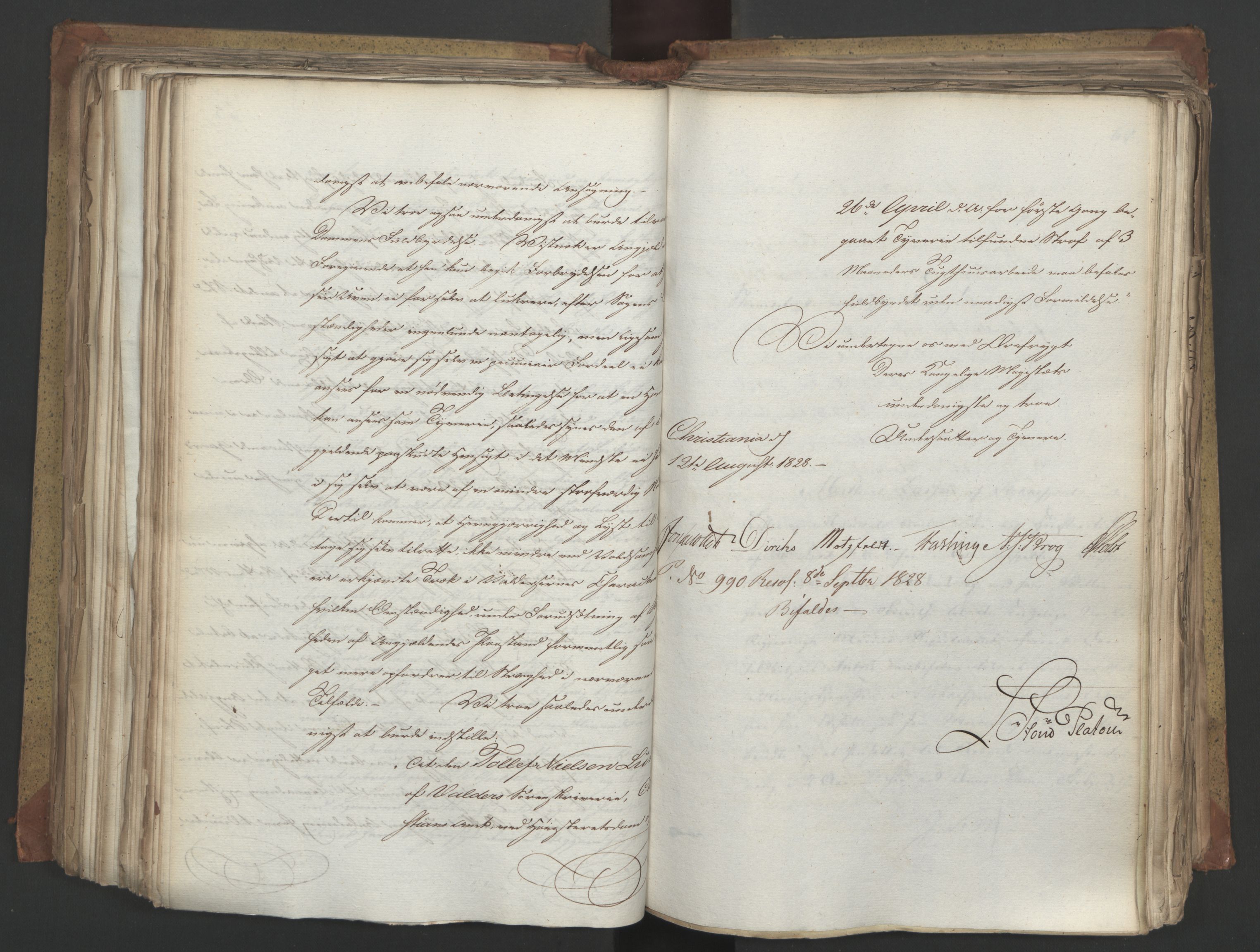 Statsrådsavdelingen i Stockholm, RA/S-1003/D/Da/L0055: Regjeringsinnstillinger nr. 231-435, 1828, p. 344