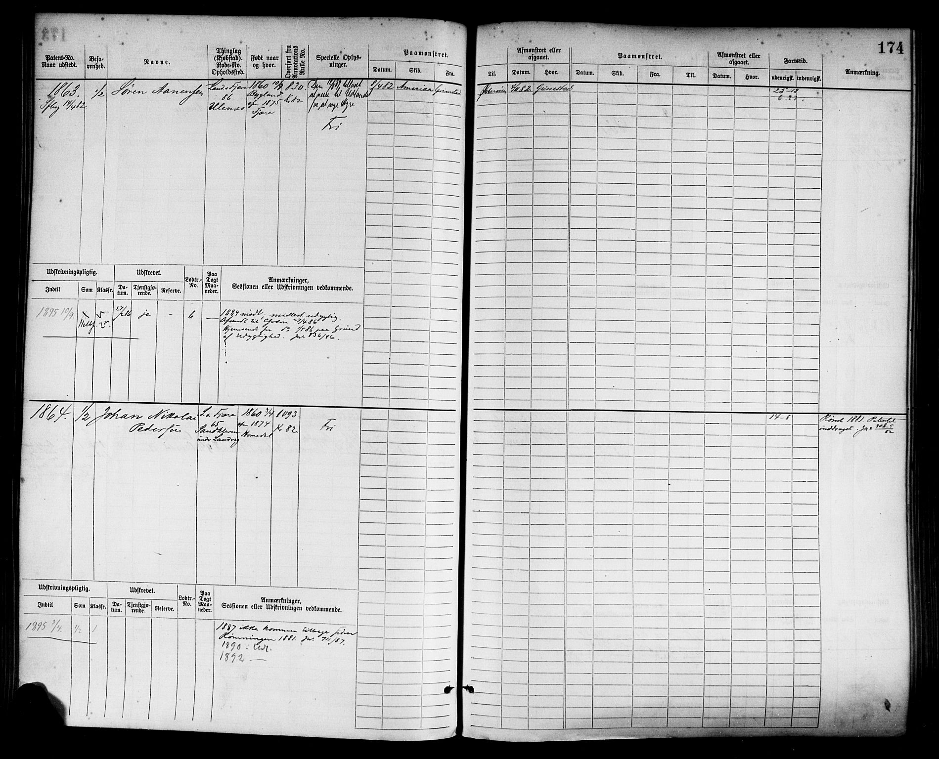 Grimstad mønstringskrets, AV/SAK-2031-0013/F/Fb/L0003: Hovedrulle nr 1517-2276, F-6, 1877-1888, p. 182