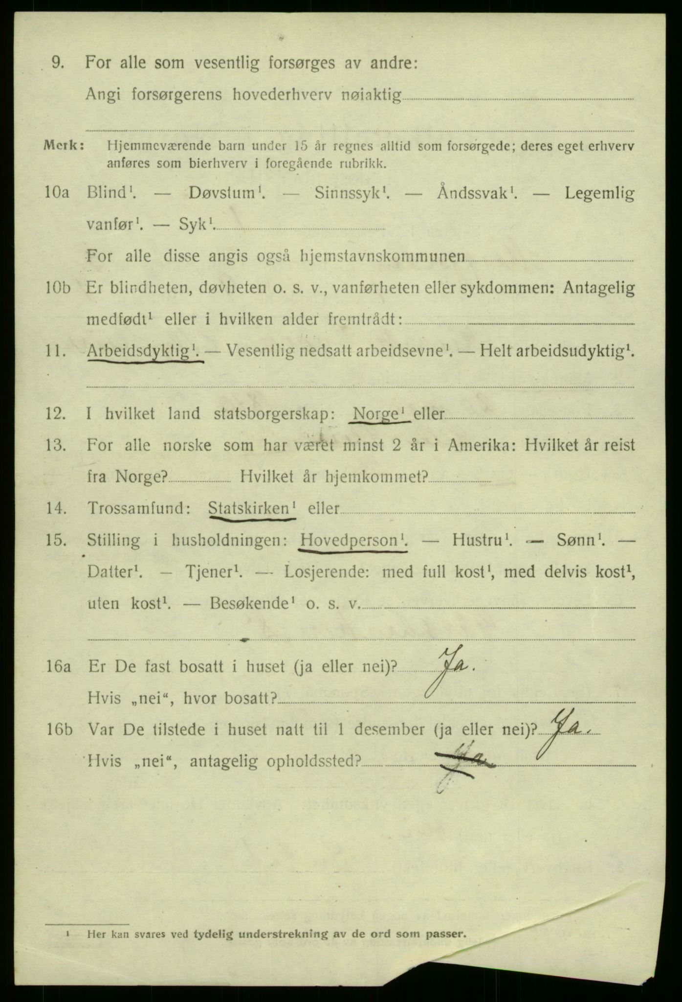 SAB, 1920 census for Masfjorden, 1920, p. 1386