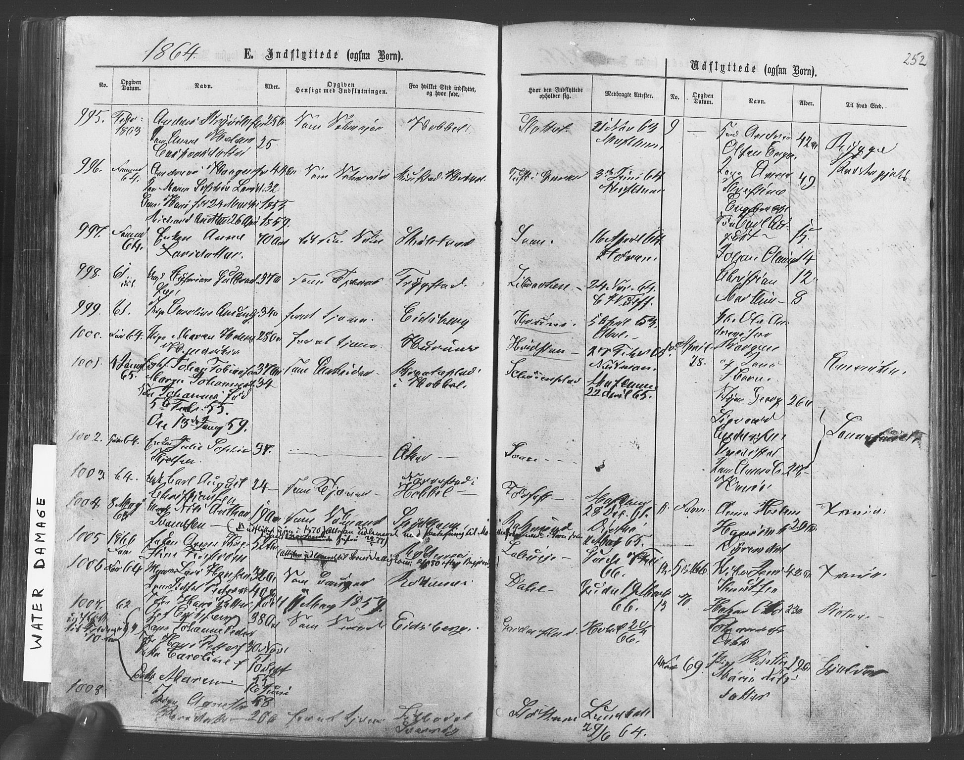 Vestby prestekontor Kirkebøker, SAO/A-10893/F/Fa/L0008: Parish register (official) no. I 8, 1863-1877, p. 252