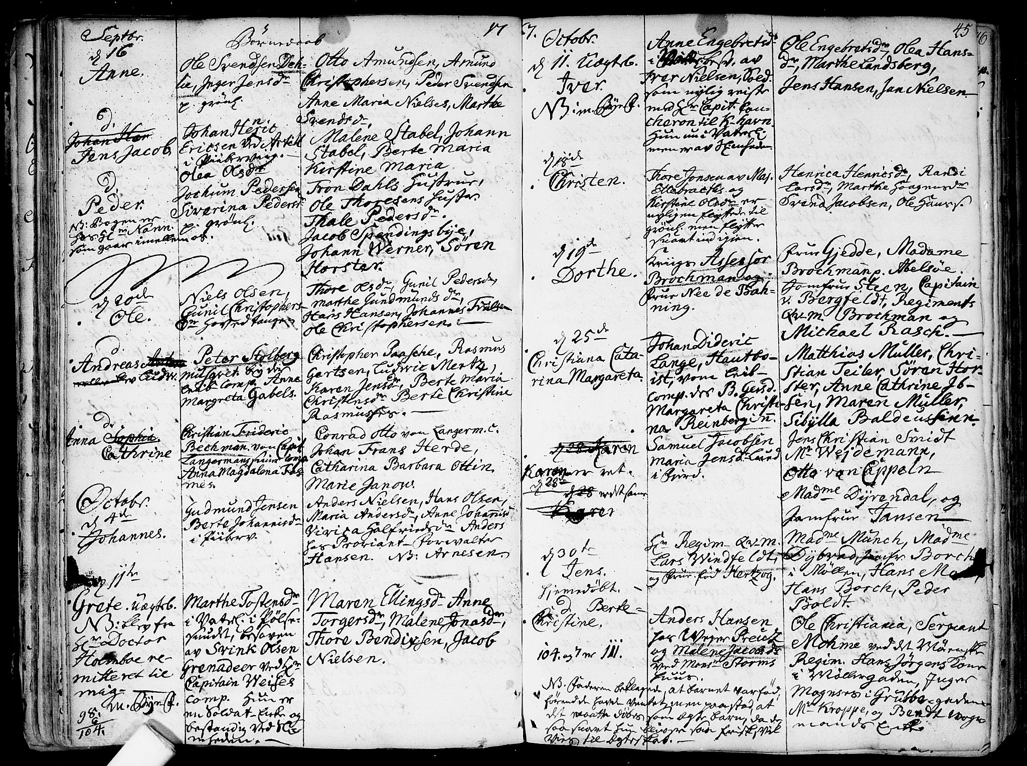 Garnisonsmenigheten Kirkebøker, AV/SAO-A-10846/F/Fa/L0002: Parish register (official) no. 2, 1757-1776, p. 45