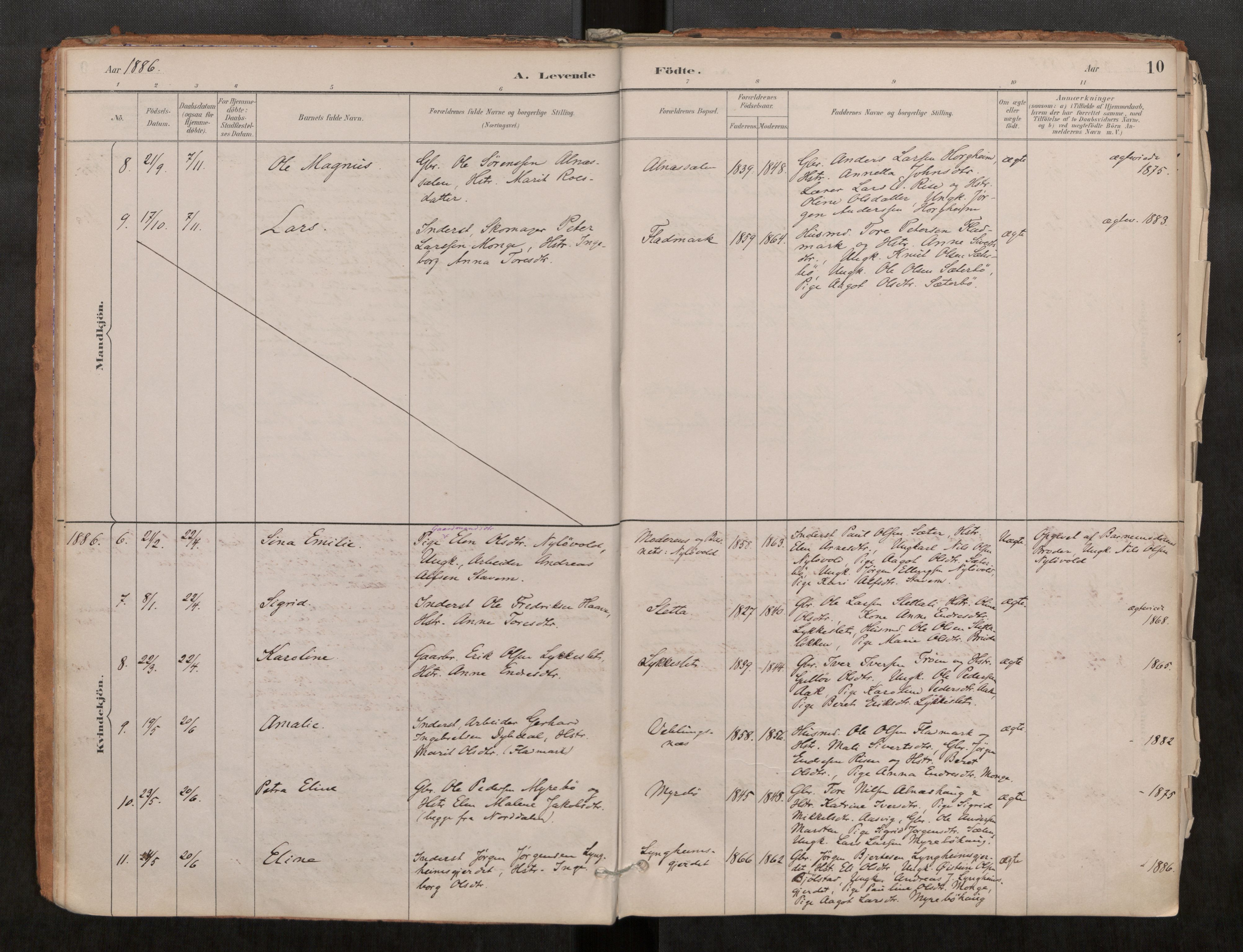 Ministerialprotokoller, klokkerbøker og fødselsregistre - Møre og Romsdal, AV/SAT-A-1454/546/L0599: Parish register (official) no. 546A03, 1882-1920, p. 10