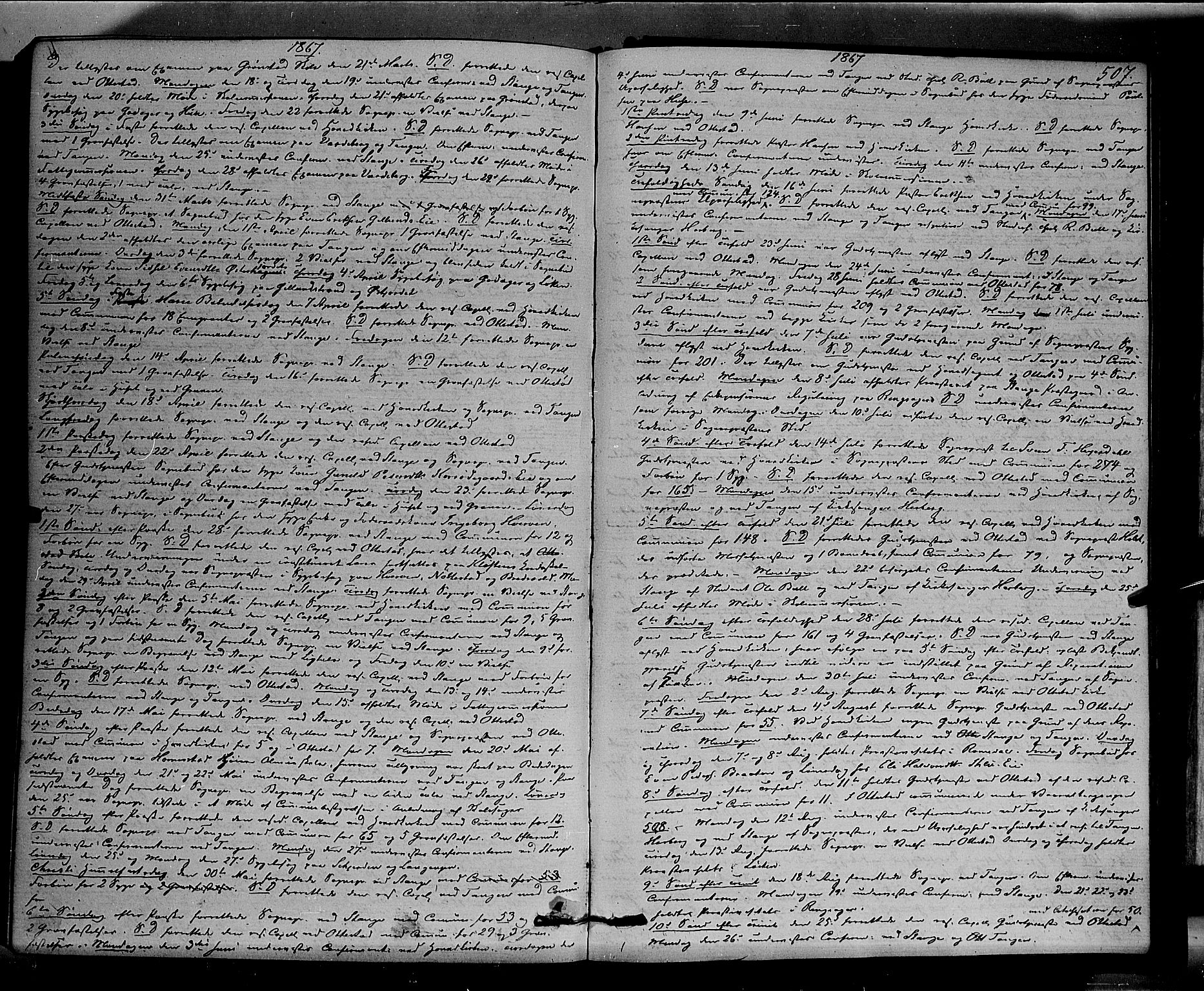 Stange prestekontor, AV/SAH-PREST-002/K/L0013: Parish register (official) no. 13, 1862-1879, p. 507