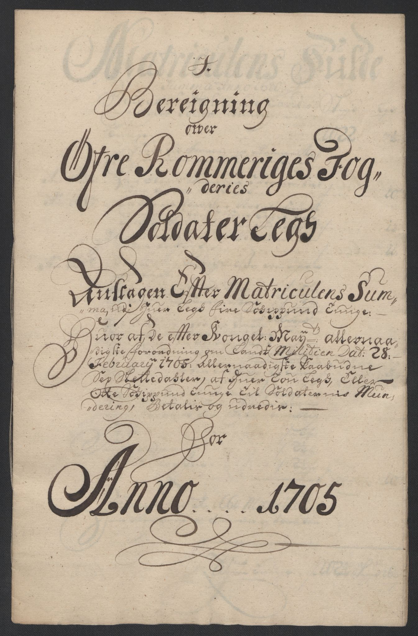 Rentekammeret inntil 1814, Reviderte regnskaper, Fogderegnskap, AV/RA-EA-4092/R12/L0717: Fogderegnskap Øvre Romerike, 1704-1705, p. 388