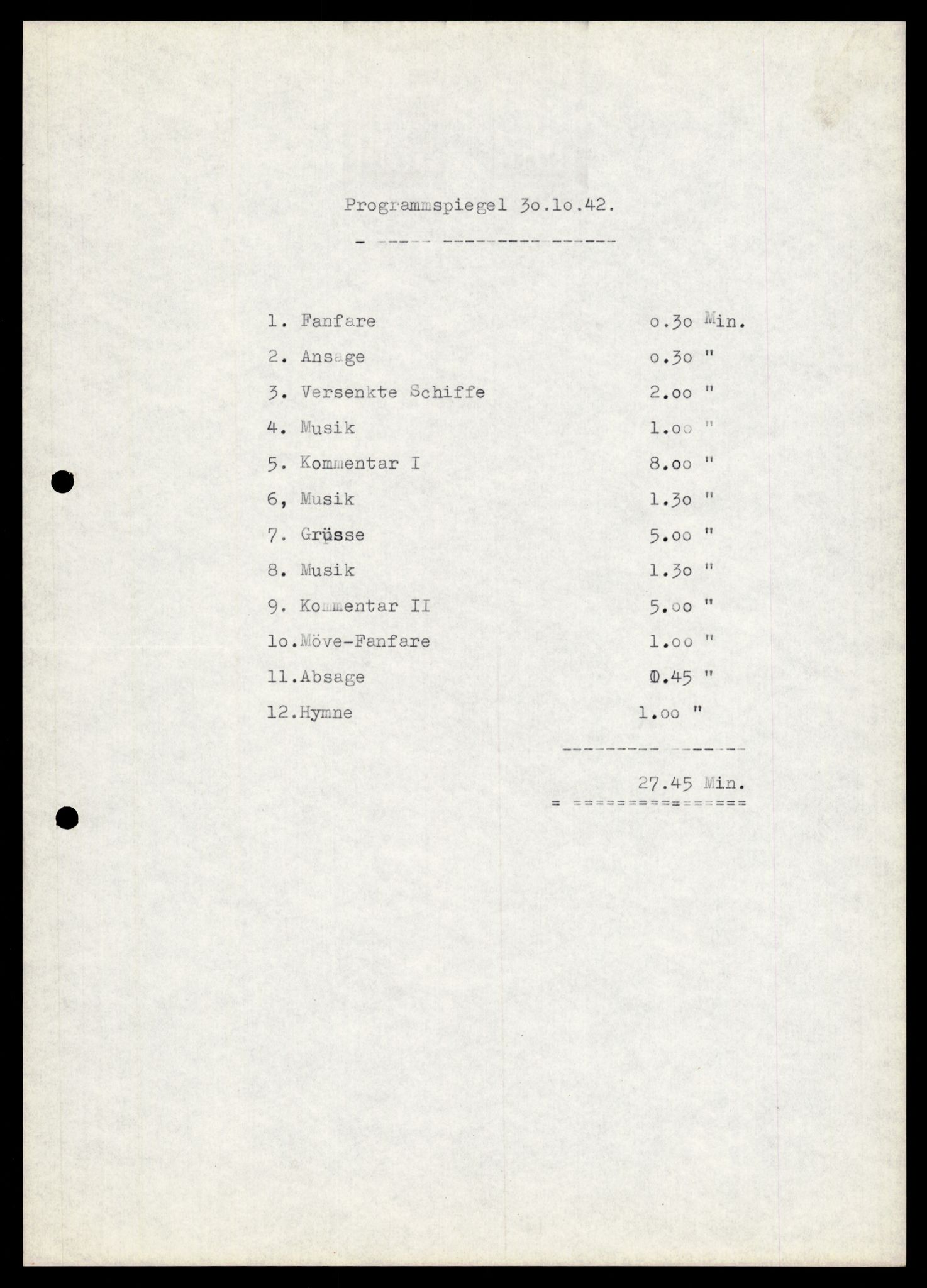 Forsvarets Overkommando. 2 kontor. Arkiv 11.4. Spredte tyske arkivsaker, AV/RA-RAFA-7031/D/Dar/Darb/L0009: Reichskommissariat - Hauptabteilung Volksaufklärung und Propaganda, 1940-1942, p. 1189