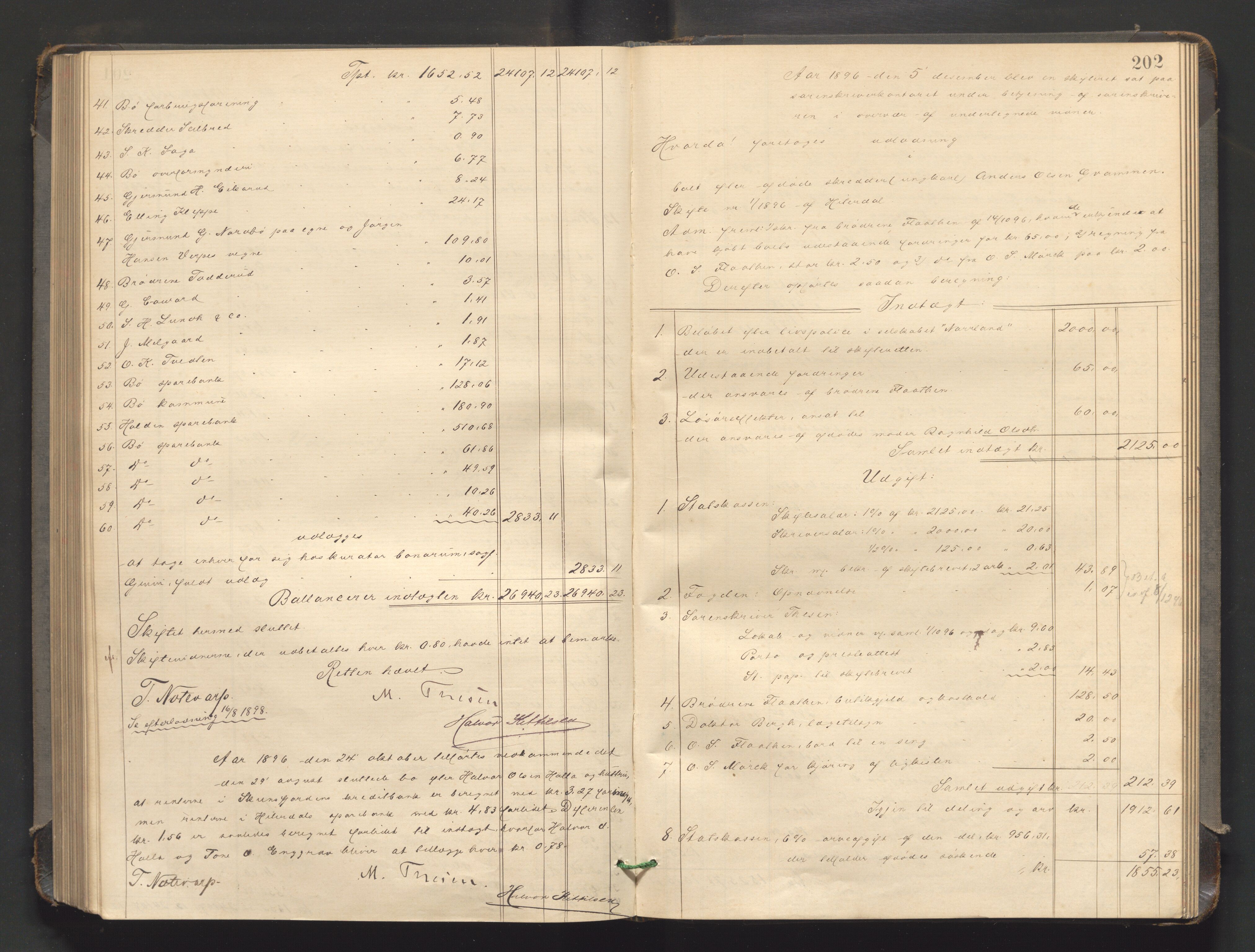 Nedre Telemark sorenskriveri, SAKO/A-135/H/Hb/Hbe/L0004: Skifteutlodningsprotokoll, 1892-1898, p. 201b-202a