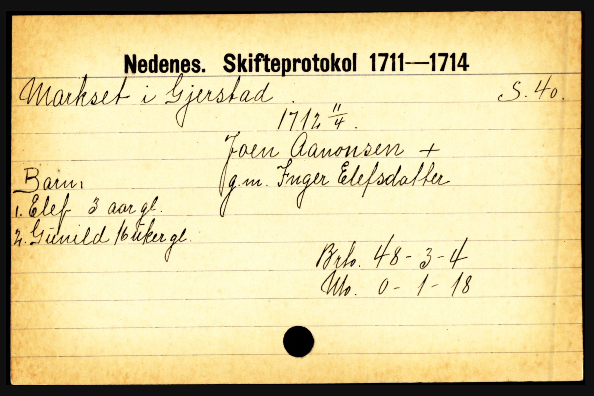 Nedenes sorenskriveri før 1824, AV/SAK-1221-0007/H, p. 19317