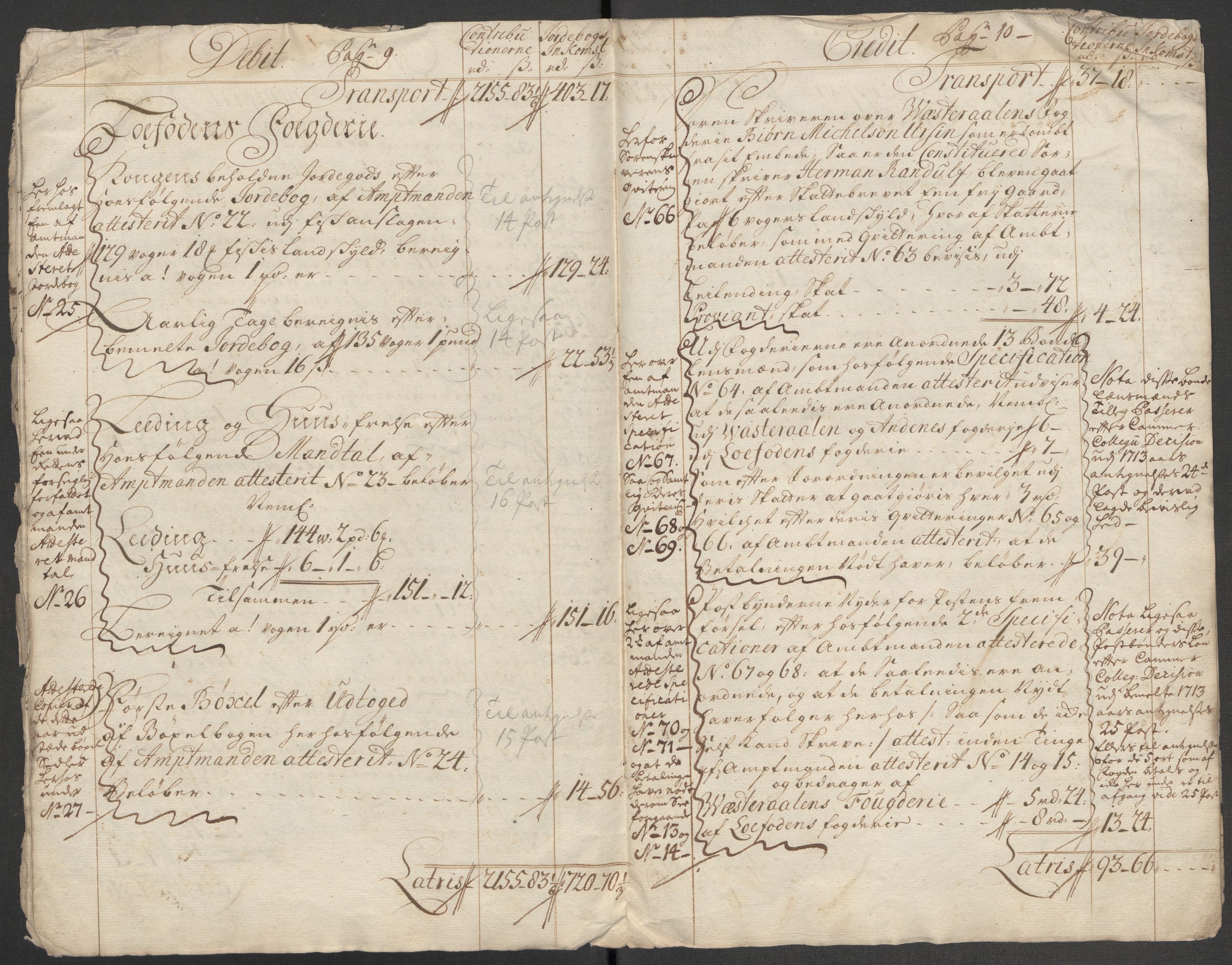 Rentekammeret inntil 1814, Reviderte regnskaper, Fogderegnskap, AV/RA-EA-4092/R67/L4684: Fogderegnskap Vesterålen, Andenes og Lofoten, 1718, p. 9