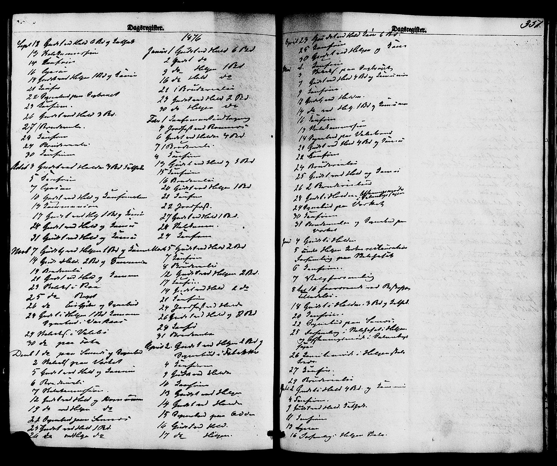 Holla kirkebøker, AV/SAKO-A-272/F/Fa/L0007: Parish register (official) no. 7, 1869-1881, p. 351