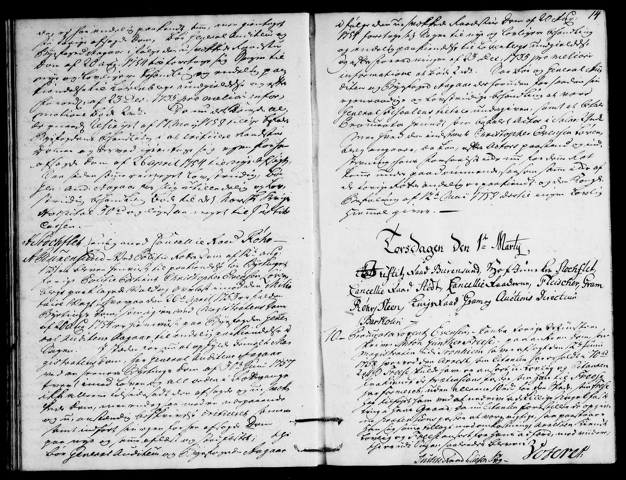 Overhoffretten 1667-1797, AV/RA-EA-2884/Ac/L0196: Voteringsprotokoll, 1759, p. 13b-14a
